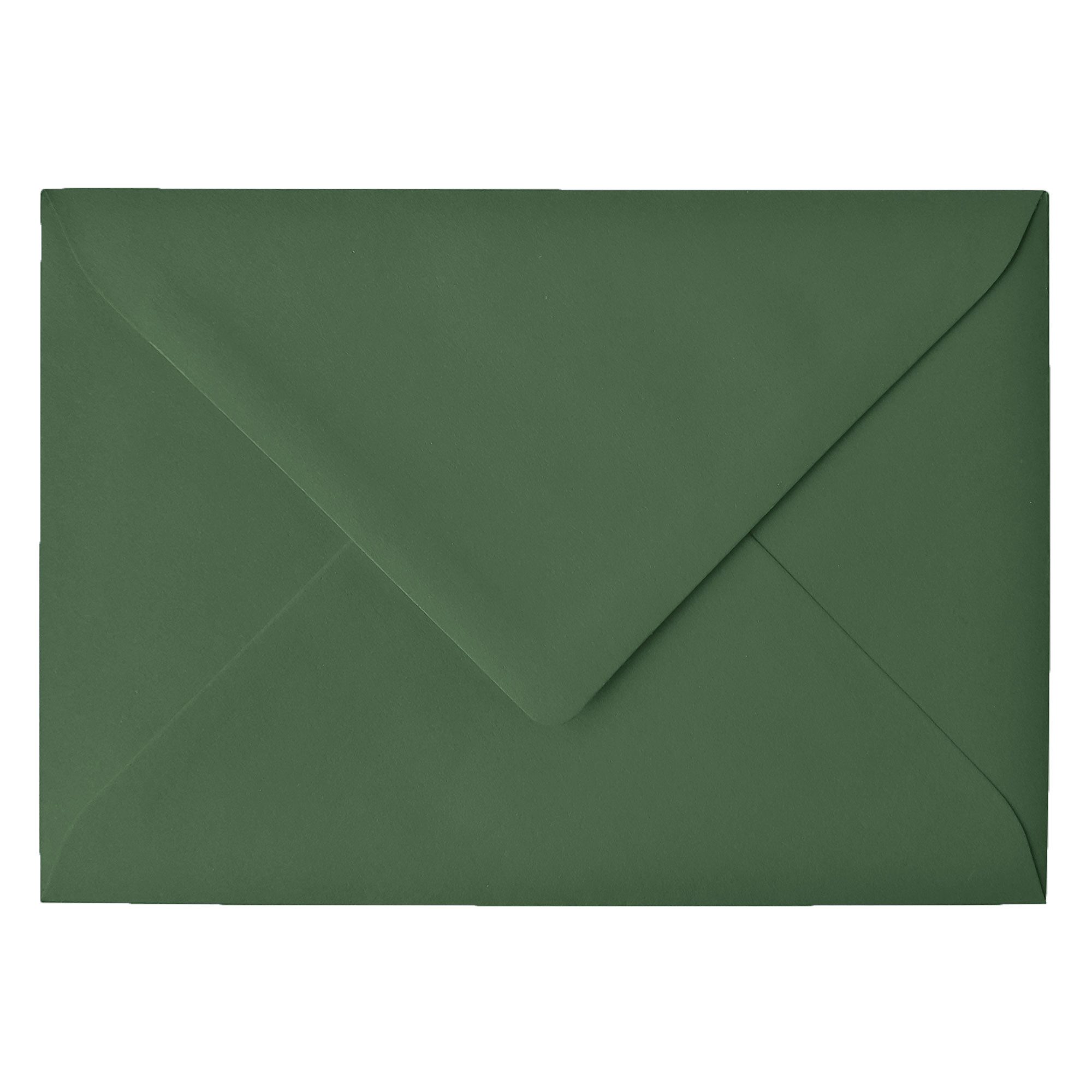 NORDEULE Briefumschlag Dunkelgrün, Kuverts mit Nassklebung ohne Fenster im Set