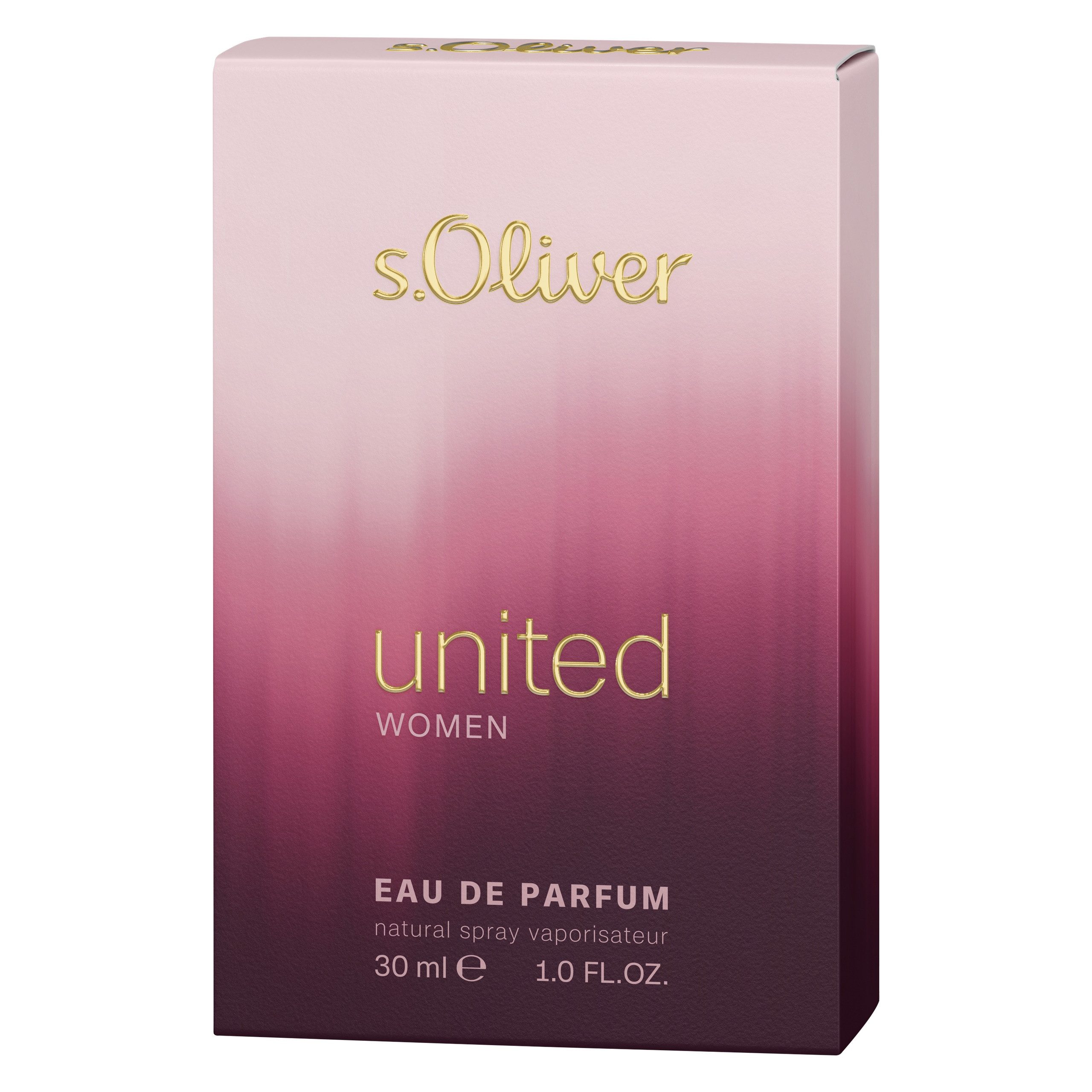 s.Oliver Eau de Parfum UNITED, EdP 30 ml Natural Spray
