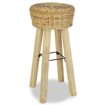 vidaXL Barhocker Barhocker 2 Stk. Natur Rattan (2 St)