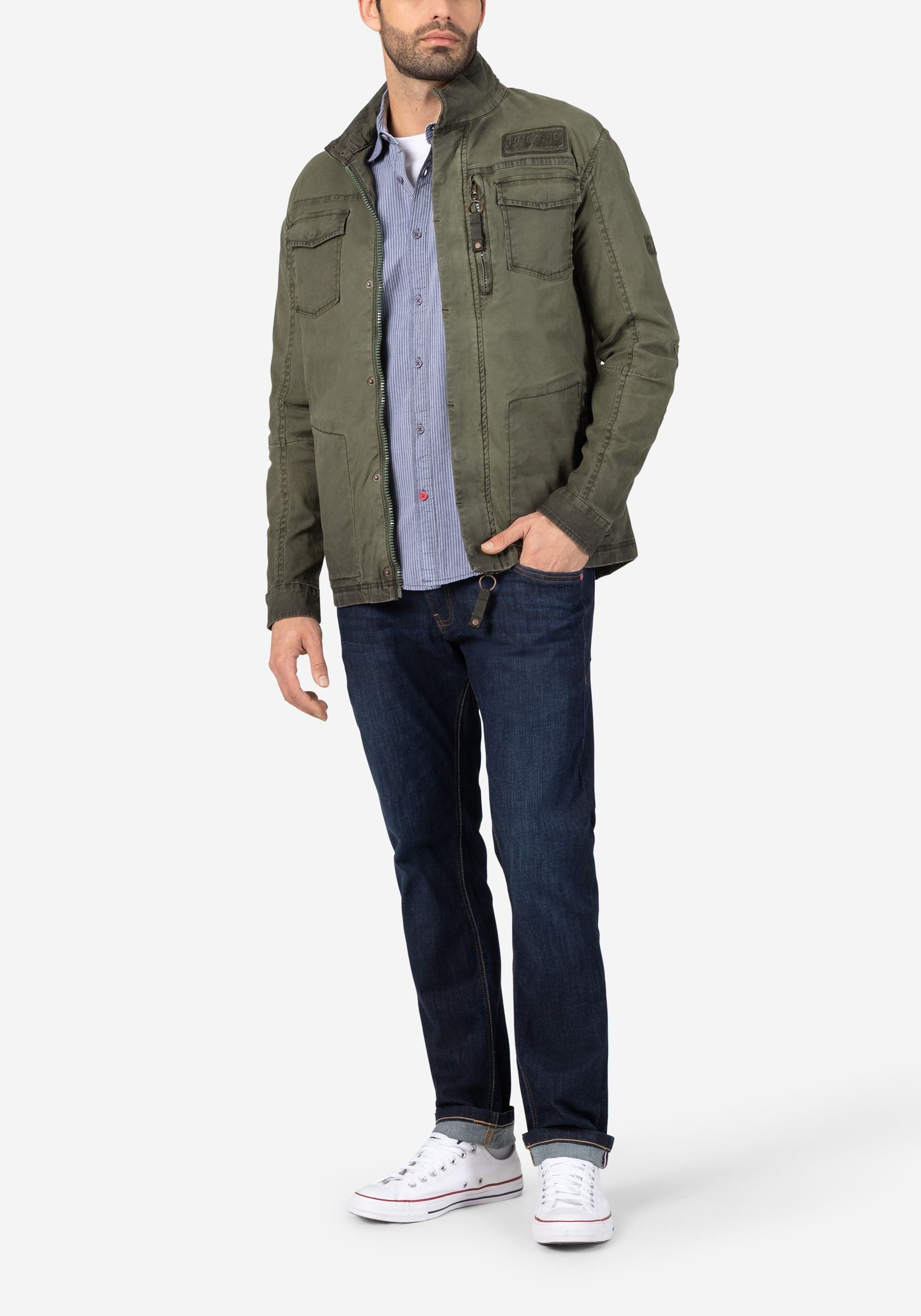 TIMEZONE Blouson Vintage Feldjacke mit Reißverschluss und Workwear Style. L günstig online kaufen