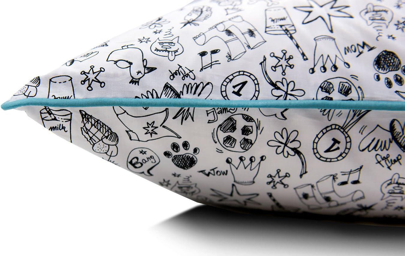PEPPERMINT grey Jugendbettwäsche Premium Bettwäsche mit Comic-Muster aus 100% Baumwolle, Comic-Design