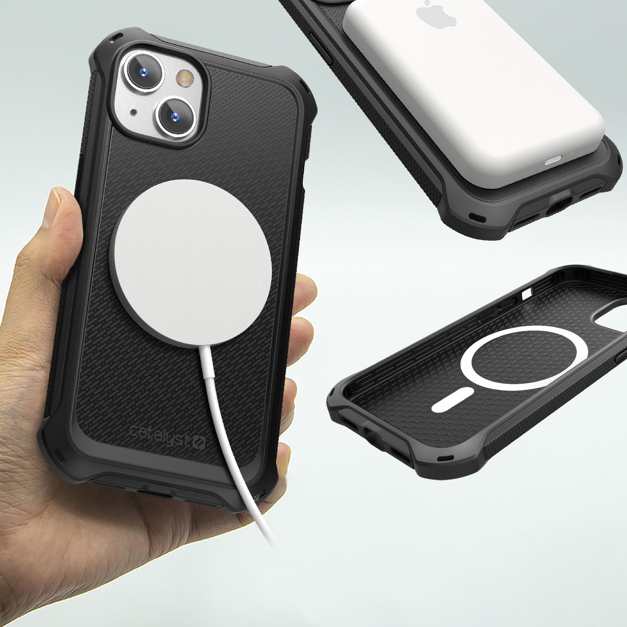 Catalyst Smartphone-Hülle Crux Case, für iPhone 14 Plus, Stealth Black
