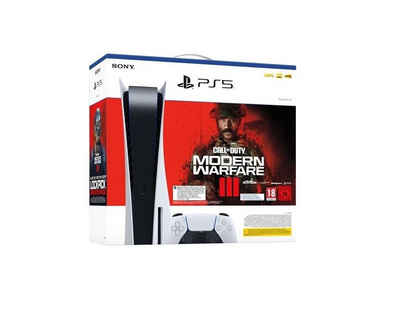 Playstation PS5 Konsole Laufwerk Edition - Call of Duty Modern Warfare III Code (Bundle), COD MW 3 Gutschein