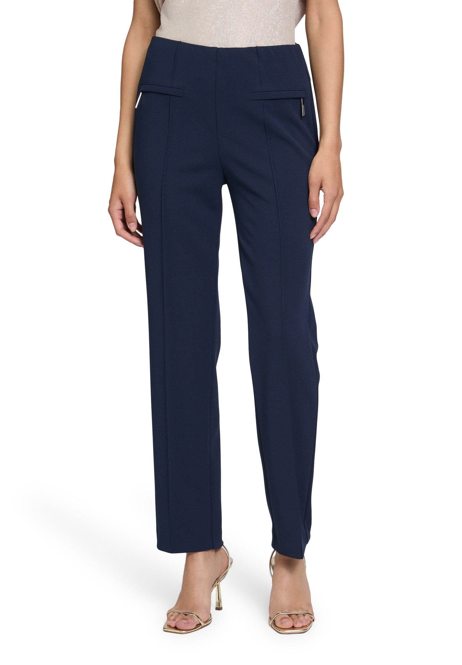 Vera Mont Stoffhose Damen Basic-Hose knöchellang