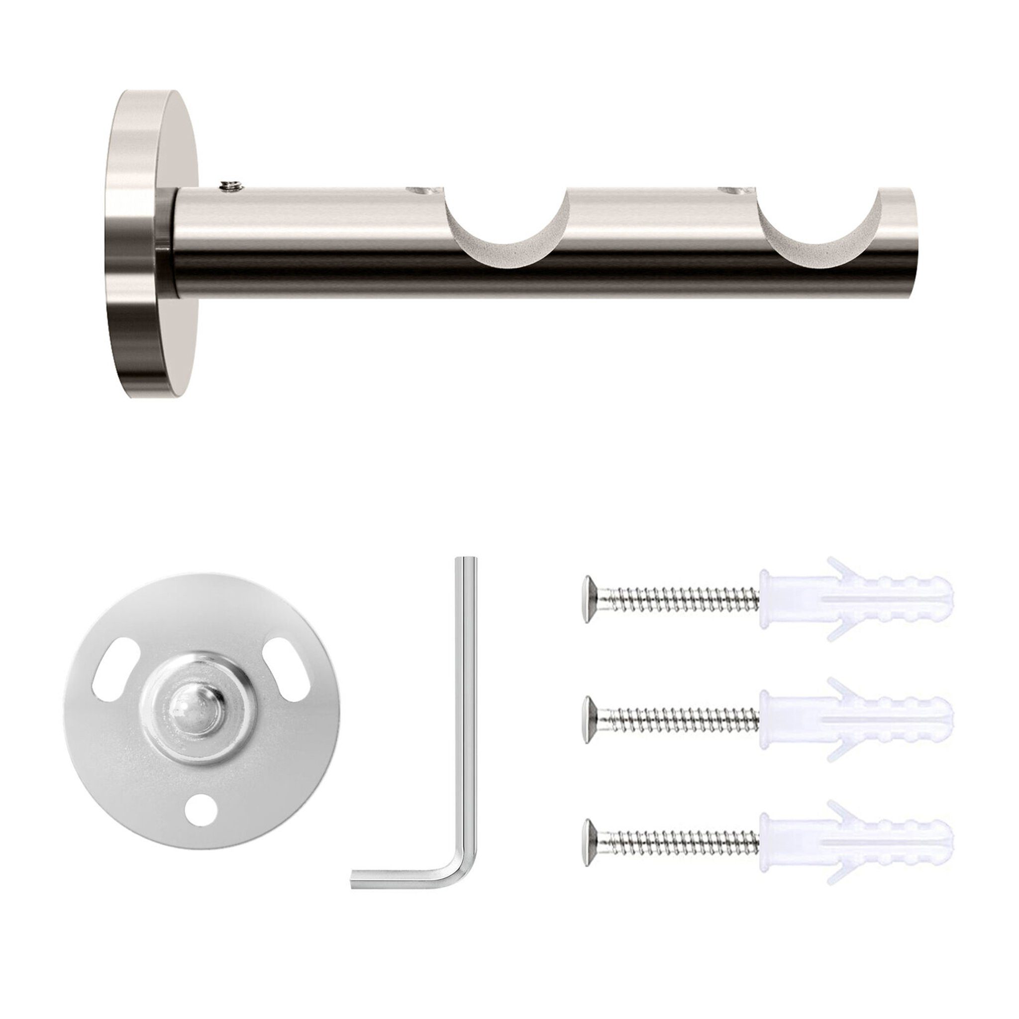 SN DECO GROUP Gardinenstange Innenlaufgarnitur Genua, Ø 16 mm, 2-läufig, Fi günstig online kaufen
