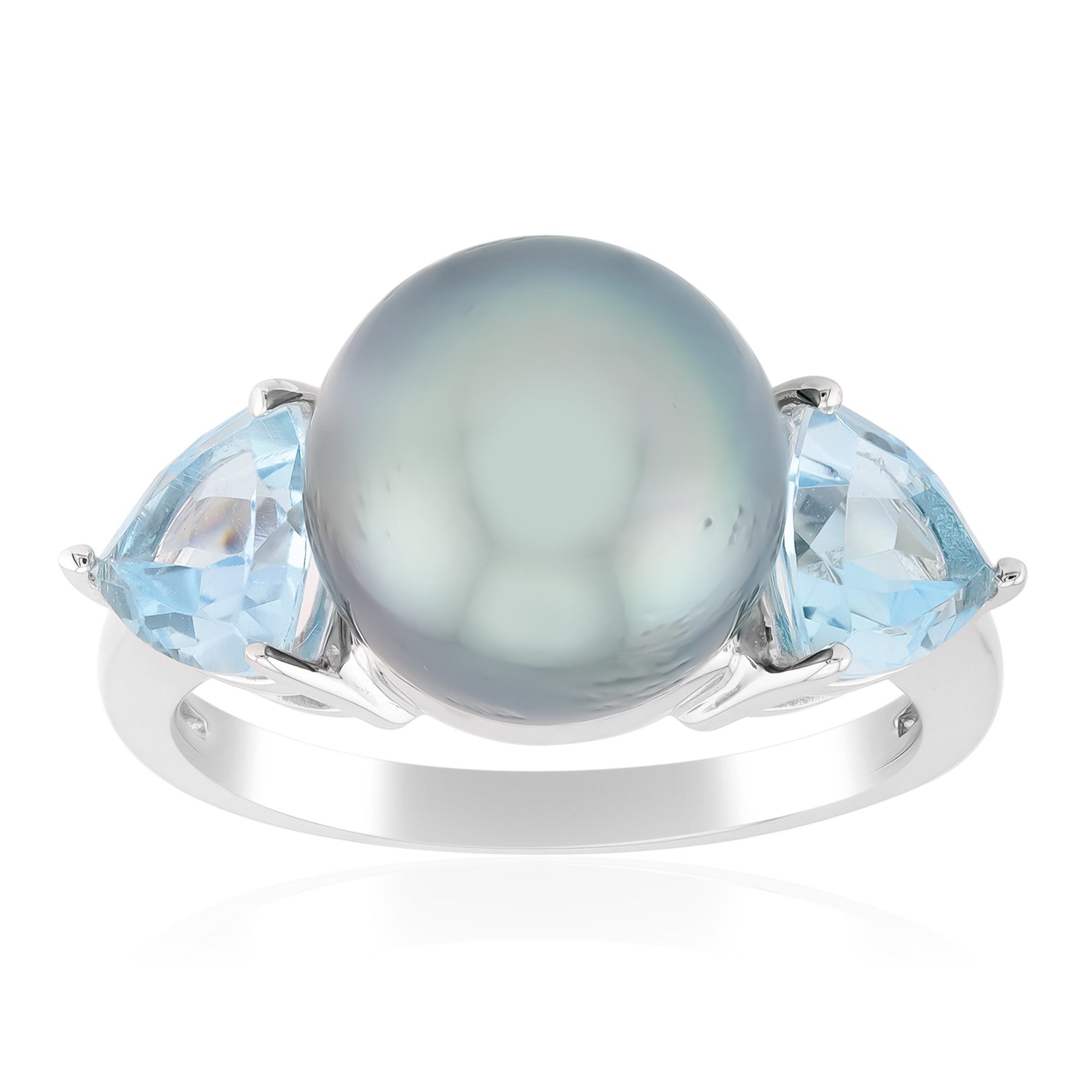 Cavill Perlenring Ring aus Sterlingsilber mit Tahiti-Perle und Topas (1-tlg)