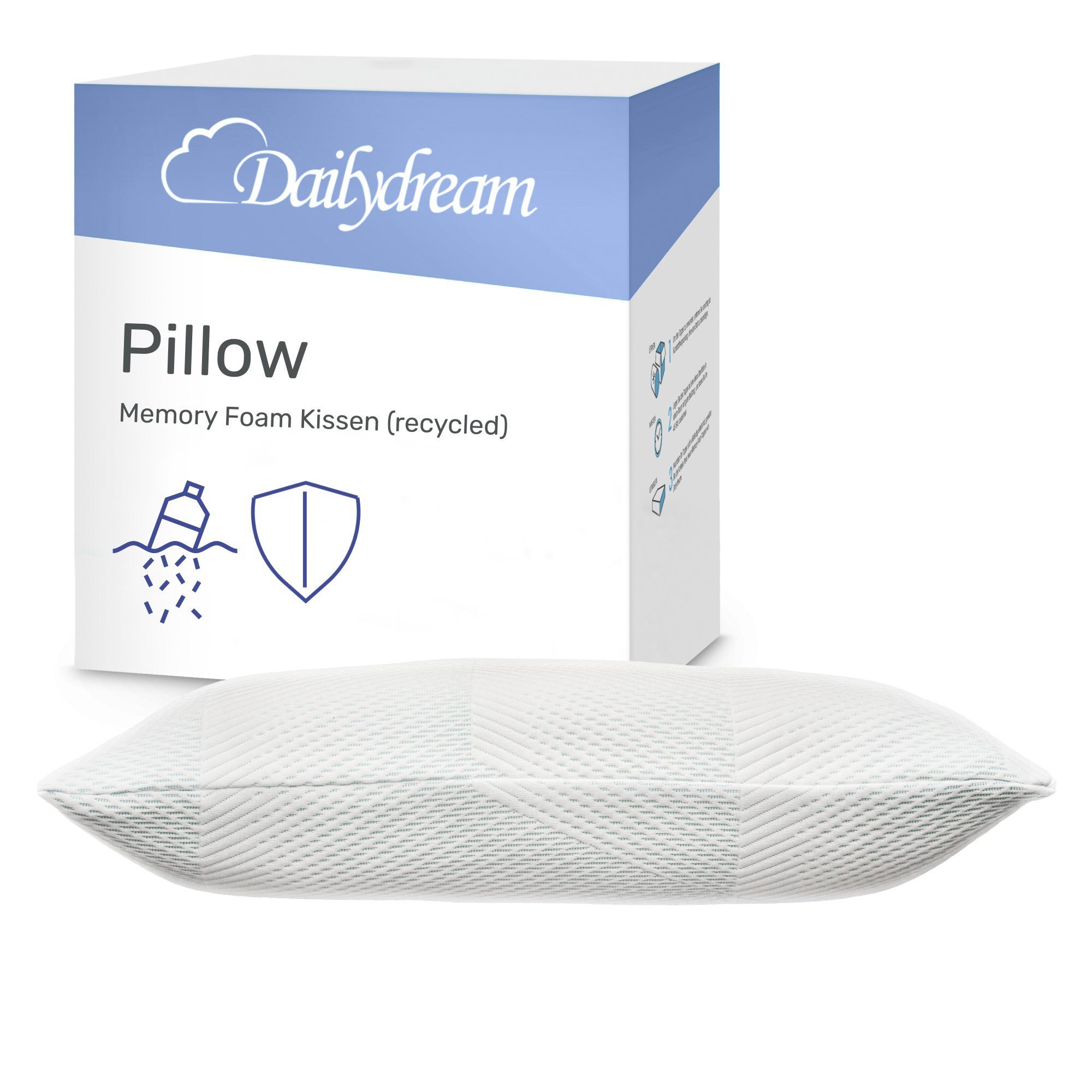Dailydream Nackenstützkissen, Nackenkissen, Konturkissen, anpassungsfähig, Seitenschläfer, Bauchschläfer, Rückenschläfer, Kissenbezug mit Anti-Virus Funktion