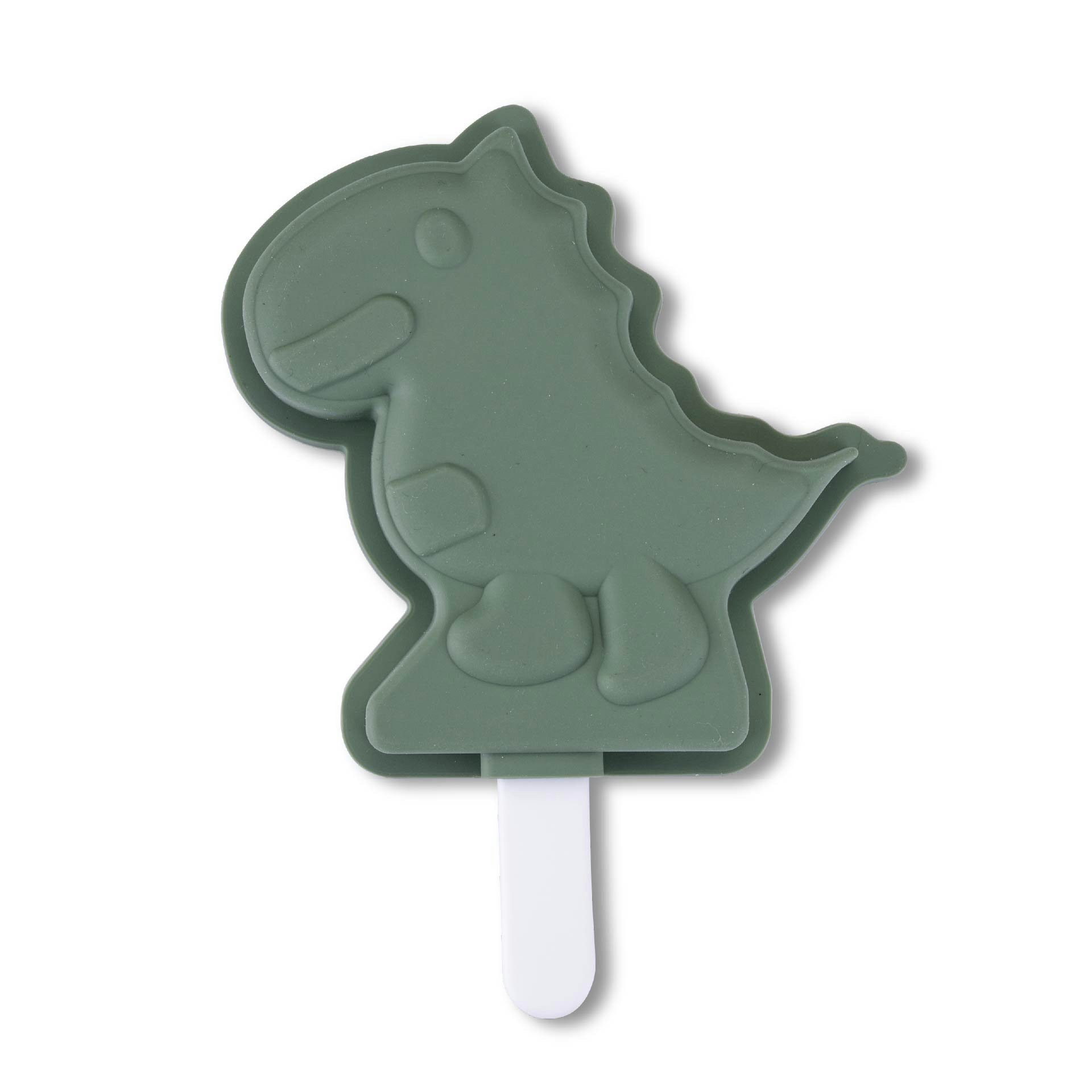 FACKELMANN Eisform Stieleisform Dinosaurier, Eisbereiter, Silikonform, EisamStiel-Form