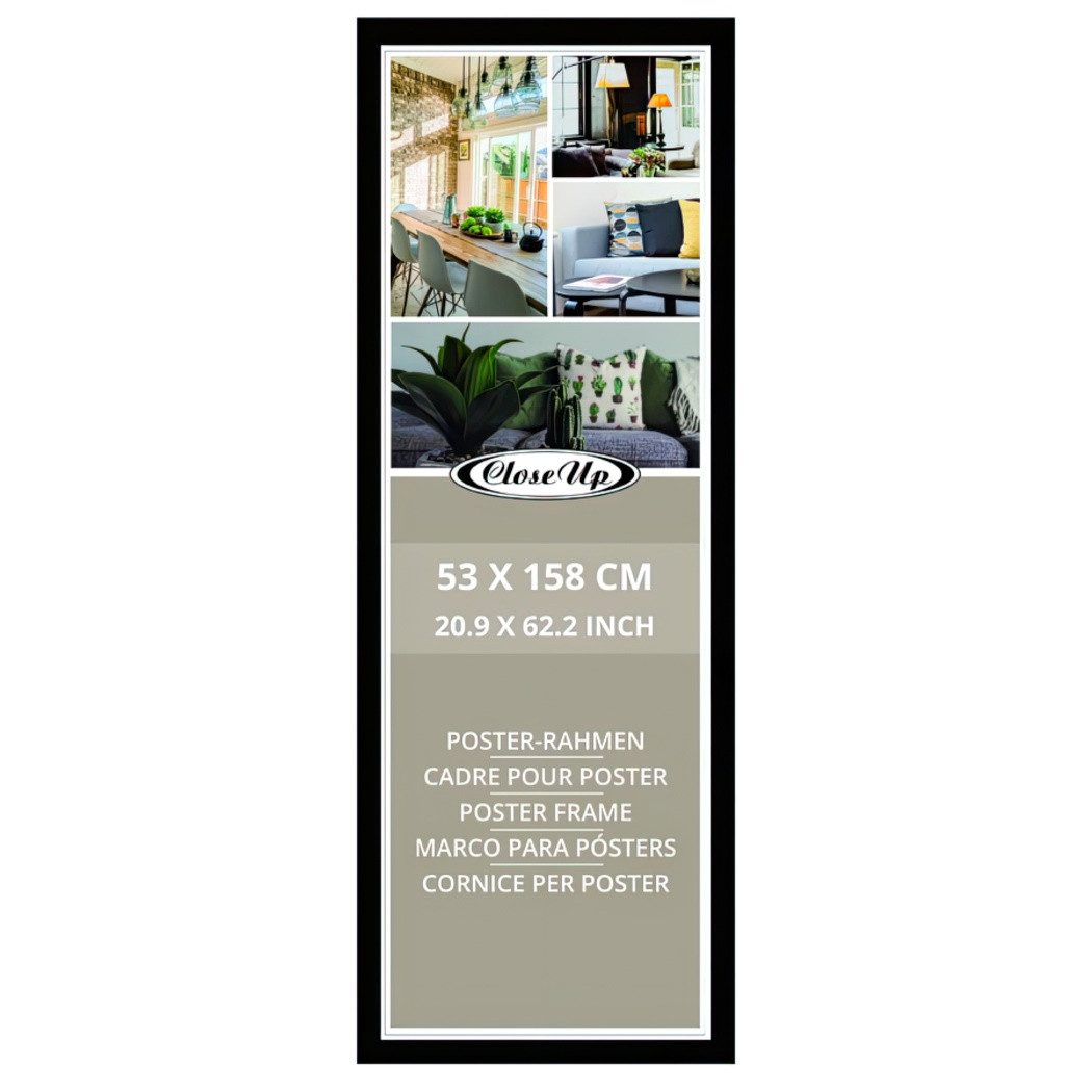 Close Up Bilderrahmen Posterrahmen 53 x 158 cm Holzdekor (MDF) schwarz günstig online kaufen