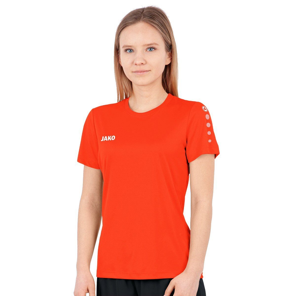 T-Shirt Sport-Shirt Trikot Team Kurzarm (100% Polyester) orange Damen