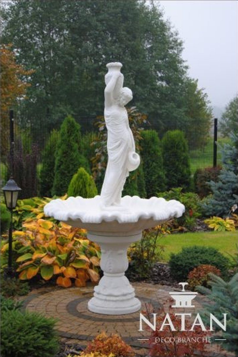 Garten Fontaine Skulptur Teich Zierbrunnen Springbrunnen Brunnen Figur JVmoebel