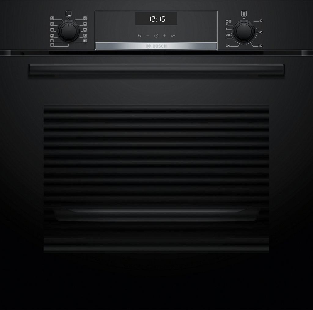 BOSCH Backofen mit 3D-Heißluft Air Fry Funktion und EcoClean-Technologie HBG537EB4