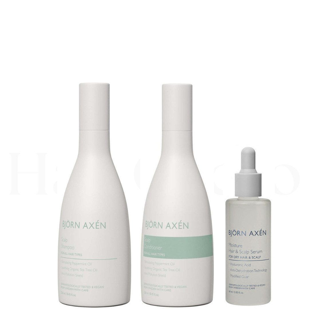 BJÖRN AXÉN Haarpflege-Set Scalp Trio, 3-tlg.