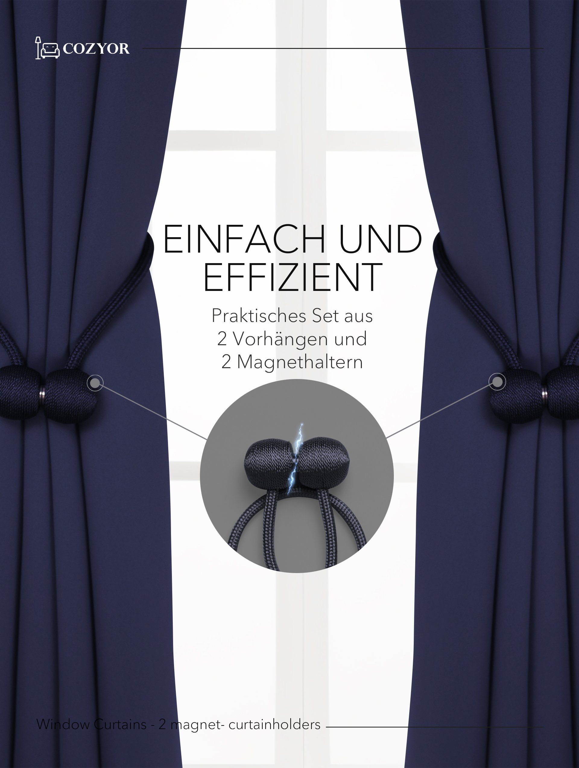 Cozyor Vorhang Set mit 2x Gardine günstig online kaufen
