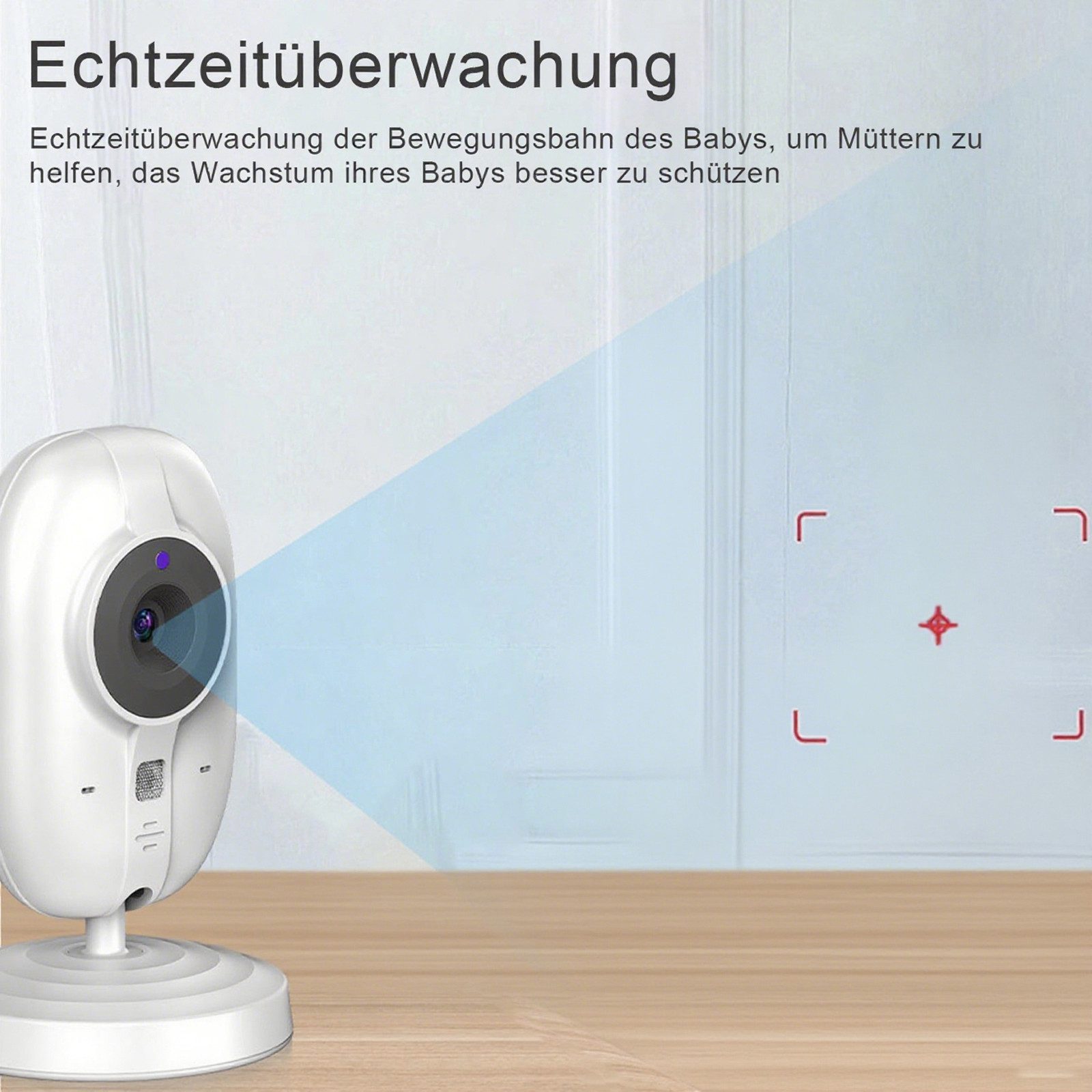 REDOM Video Baby Monitor 3.5 Inch HD Baby Monitoring System, 4x Zoom, 120° Tilt, 360° Rotation, 2.4 GHz FHSS (no Wi-Fi required), App-free, 5m Night Vision, Two-Way Audio, Temperature Monitoring, 2000 mAh Battery, Baby Cam for Parents