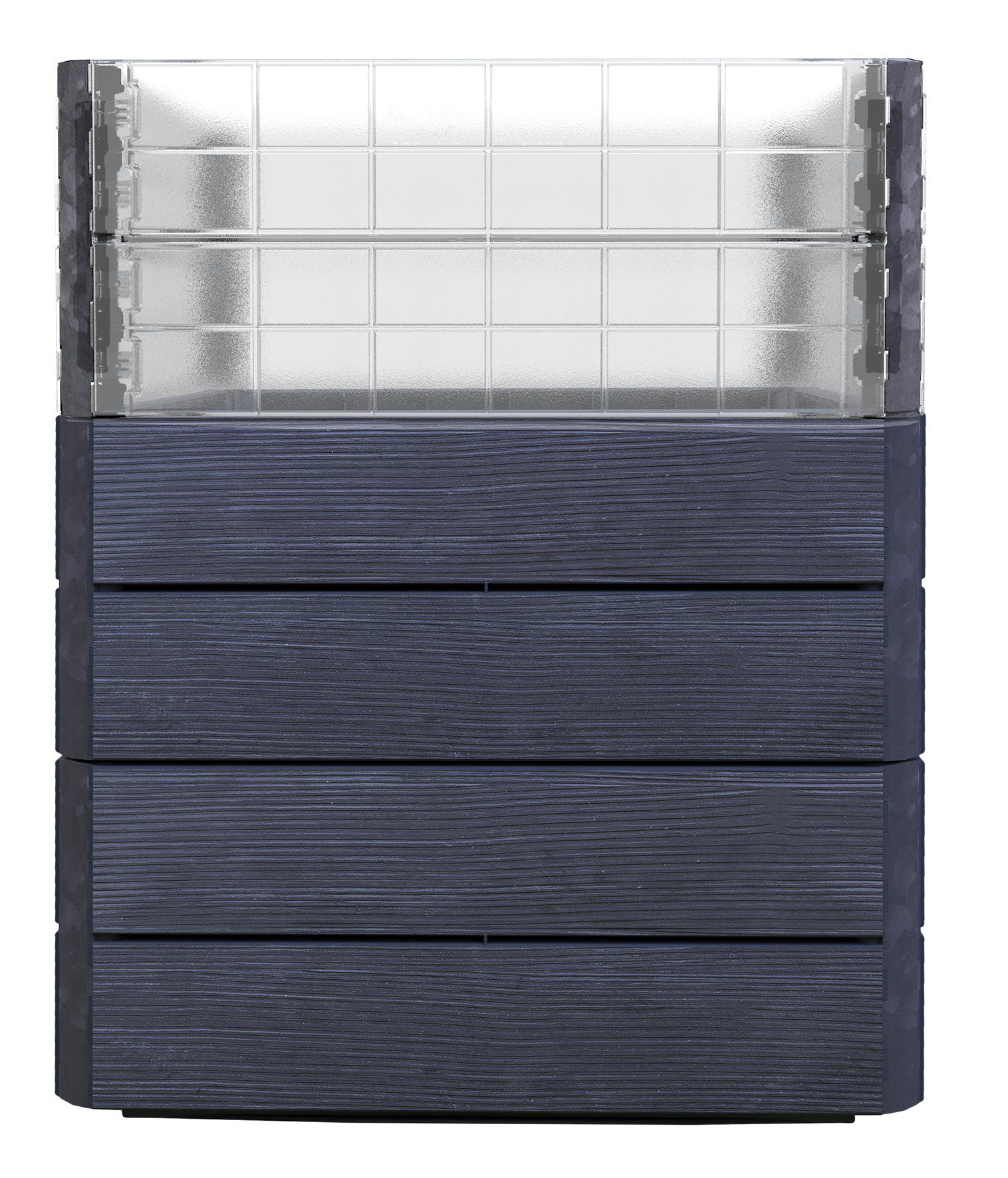 GARANTIA Hochbeet Garantia Ergo Quadro Turbo Hochbeet M 75 + Wachstumsmodul Farbe wood
