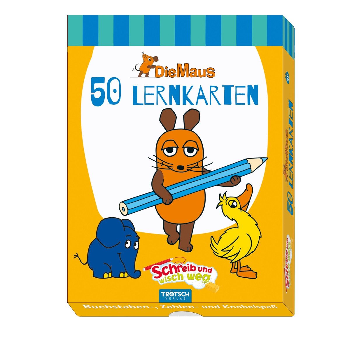 Trötsch Verlag Karteikarten TRÖTSCH Lernkarten Die Maus Schreib und wisch weg