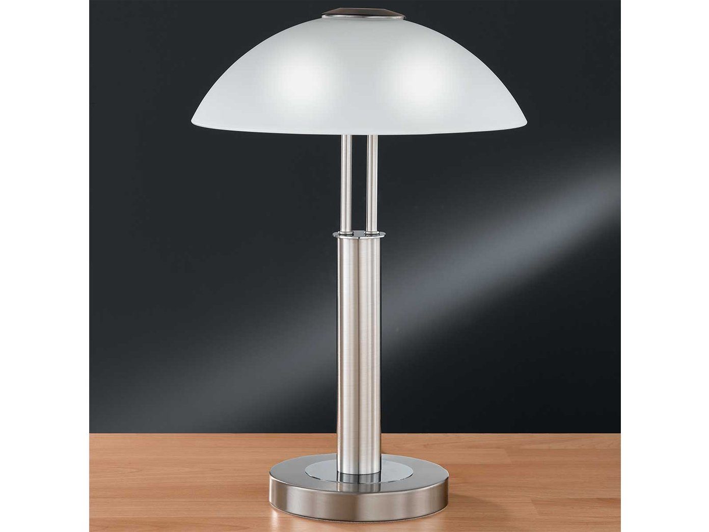 Leuchtmittel, Pilzlampe, dimmbar, Designer Tischlampen Glasschirm große Dimmfunktion, 42cm Nachttischlampe, ohne Höhe WOFI