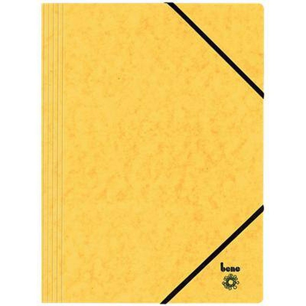 bene Fächermappe bene Eckspanner DIN A4 gelb