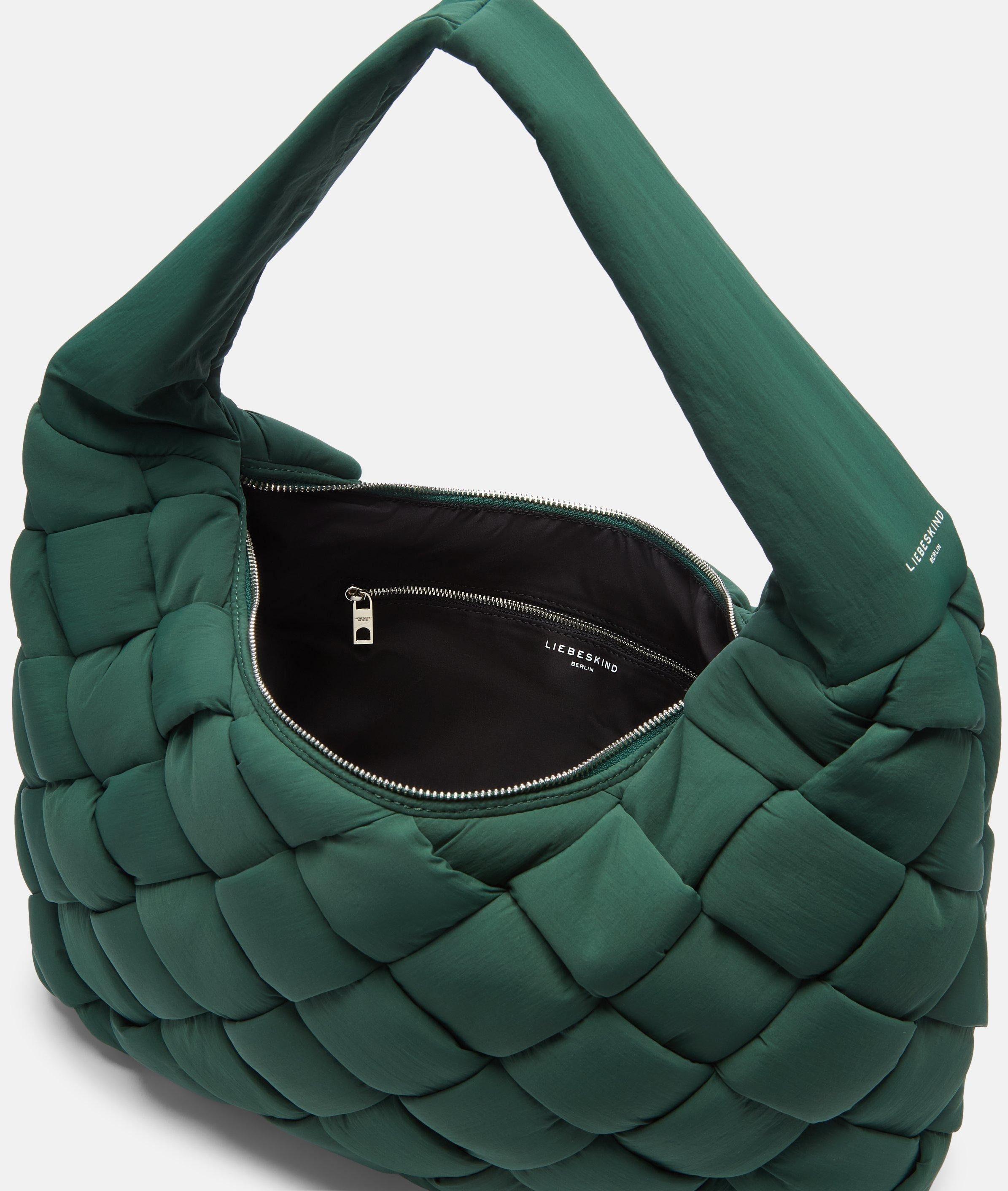 Liebeskind Berlin Schultertasche Nylon Bo Hobo L, Große Tasche aus Nylon mit wattierter Steppung