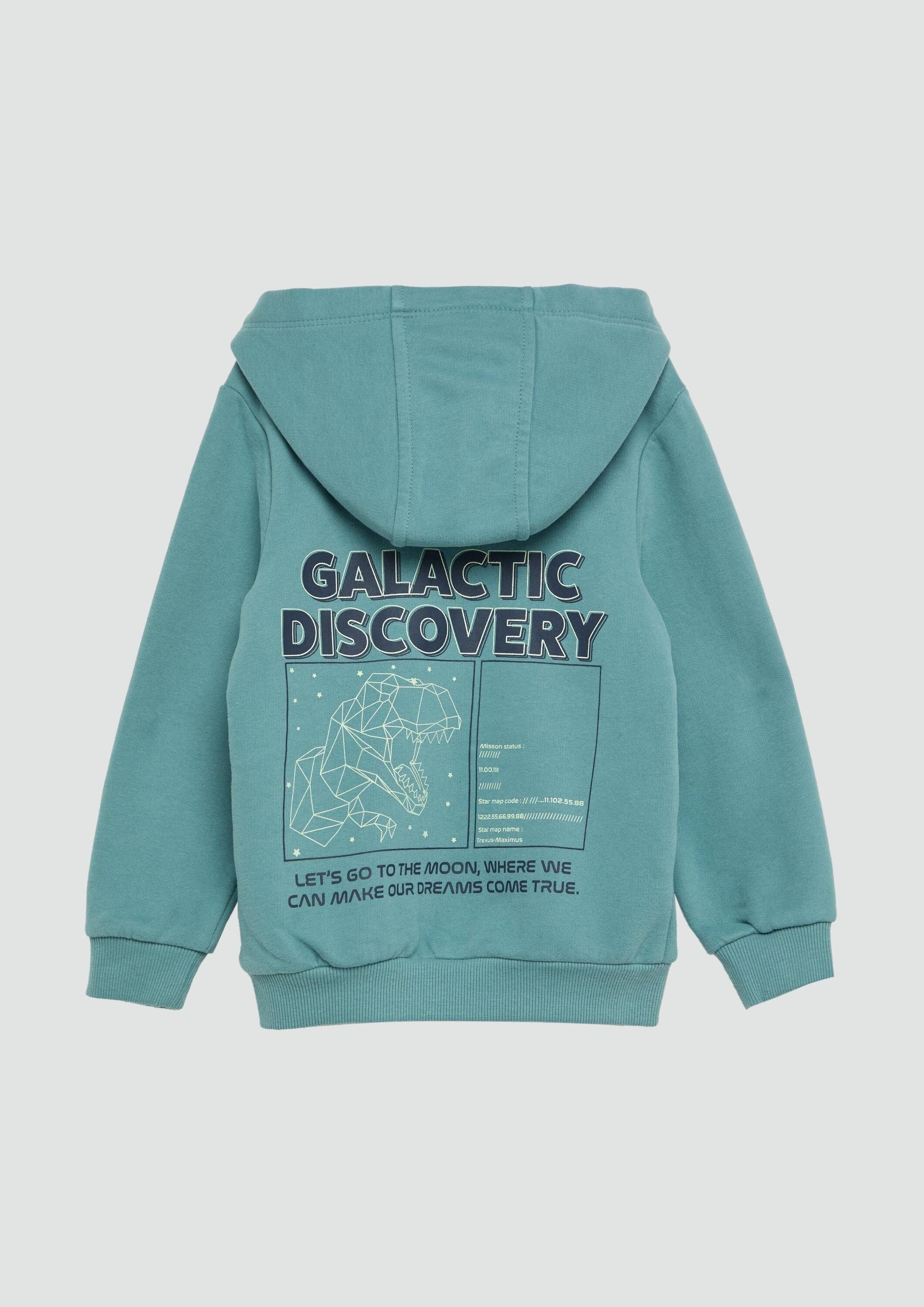 s.Oliver Sweatshirt Sweatshirt Wärmender Hoodie mit Glow-in-the-Dark-Effekt günstig online kaufen