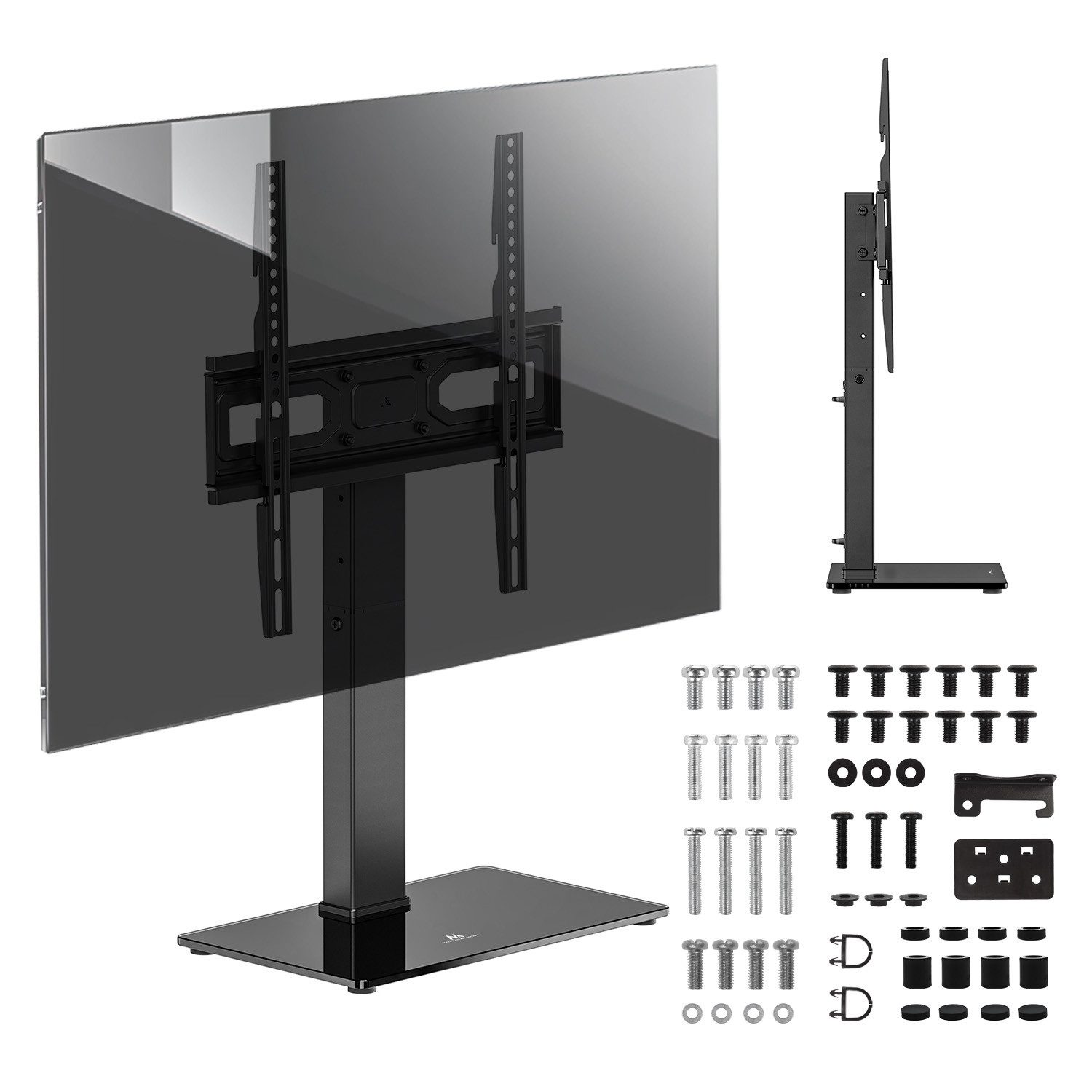 Maclean TV-Standfuß MC-1240 TV-Ständer für 32-65'', (bis 65 Zoll, Universal-TV-Ständer für RTV-Schrank max. 40kg)