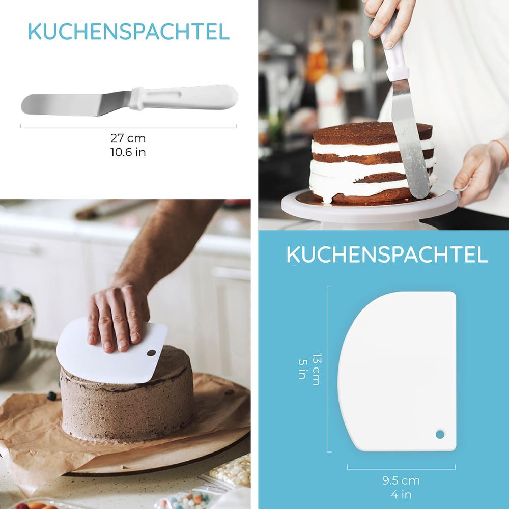 Wenburg Back-Set 51er-Set Delight Kuchendekorationsset, Torten Kuchen Muffins Cupcakes Kupplungen Spritztüllen Sahne Creme – Bild 3 von 5