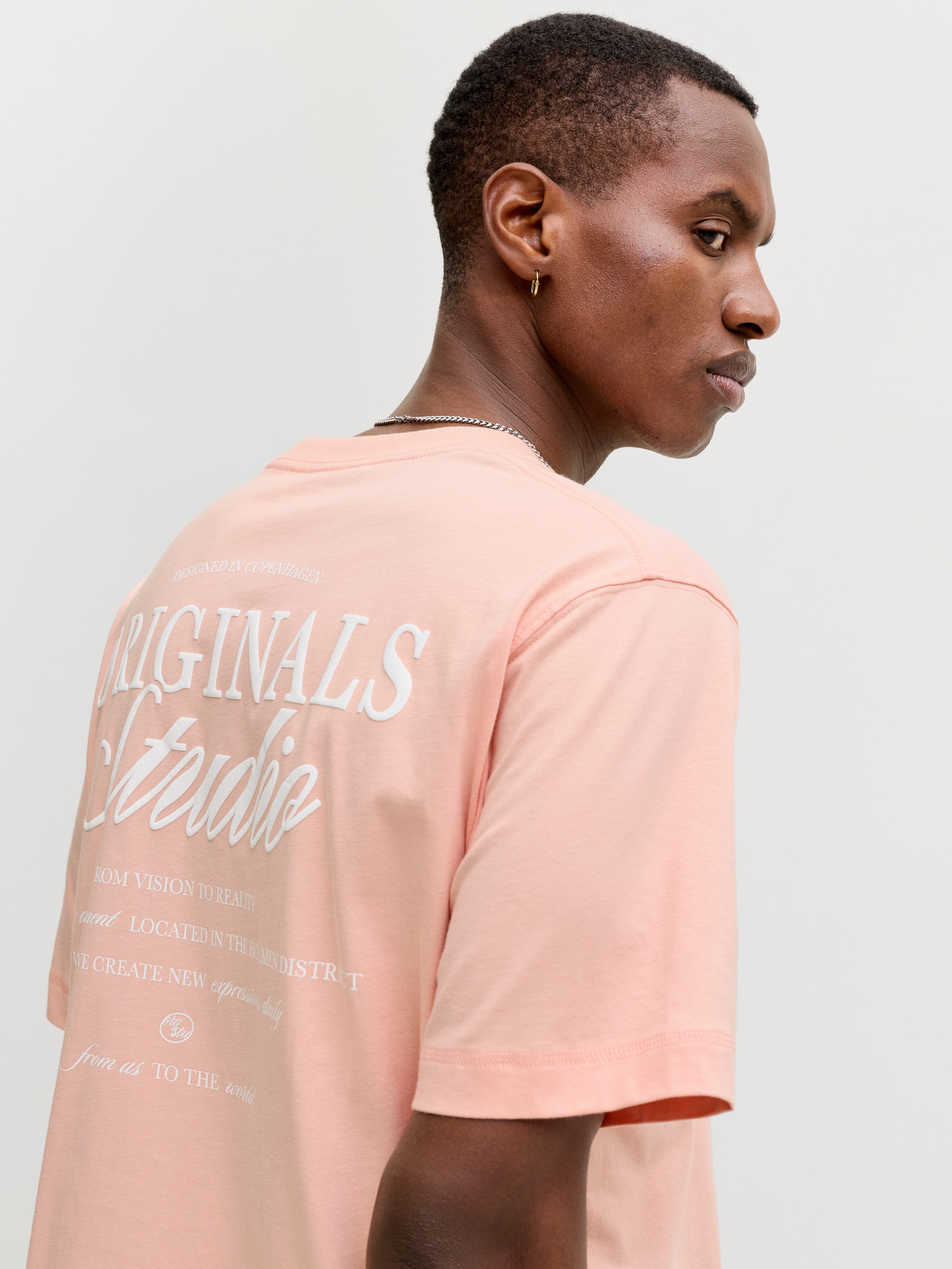 Jack & Jones Rundhalsshirt JORNORREBRO TYPO TEE SS CREW NECK NOOS Baumwolle, relaxed fit