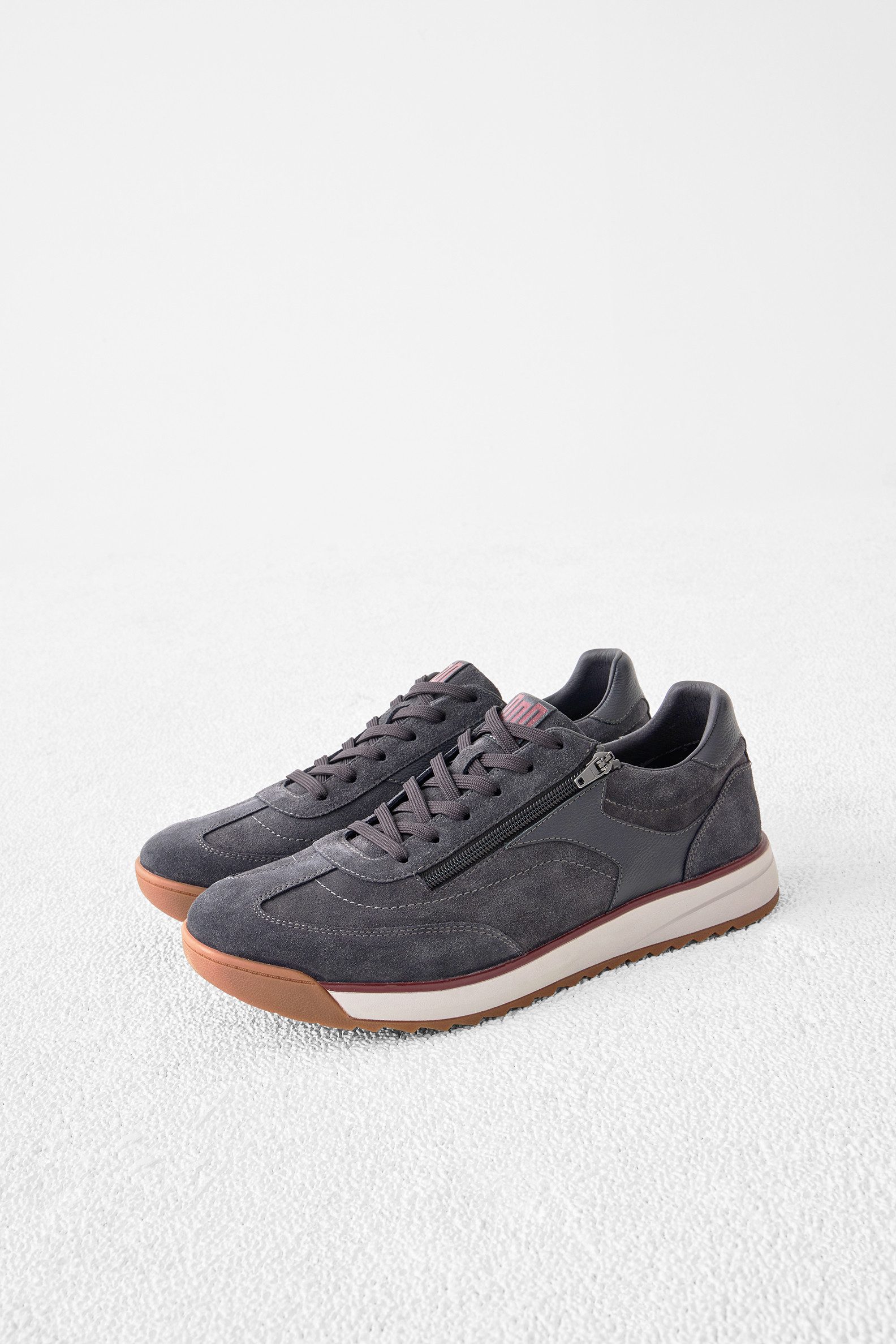 Waldläufer H-Carlo Schnürschuh Sneaker mit Schnürung und Reißverschluss, H-Weite