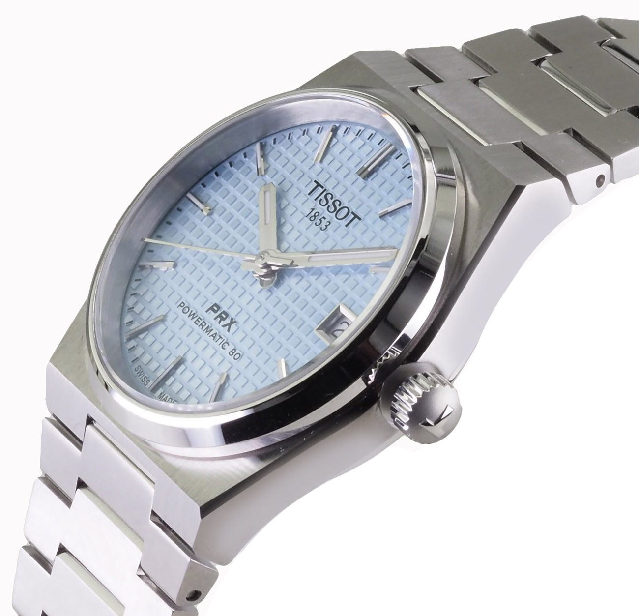 Tissot Automatikuhr schweizer Damen Uhr 35 mm Ø T1372071135100 PRX Powermatic 80, 80 Std. Gangreserve
