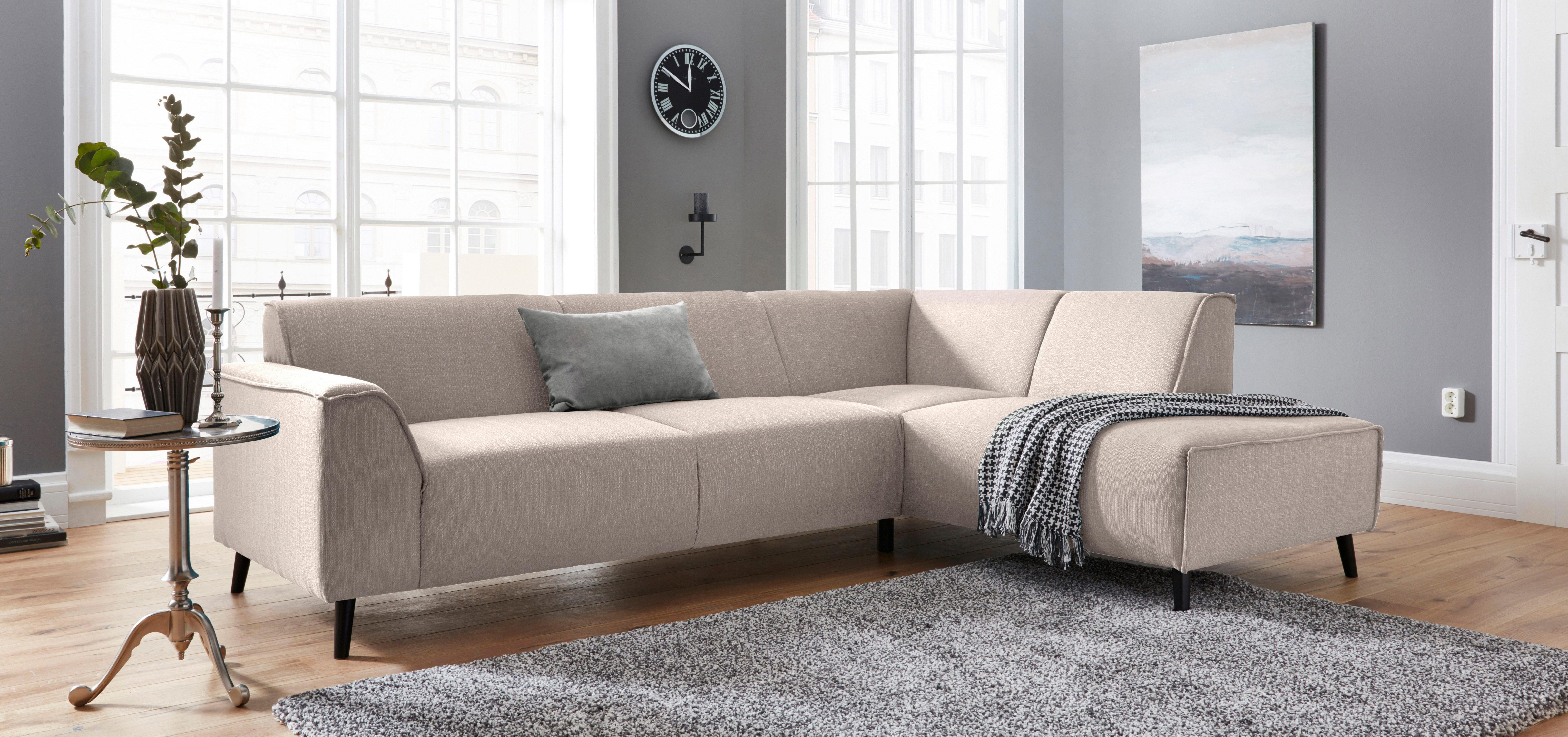 DOMO collection Ecksofa "Amora, inklusive komfortablem Federkern für mehr S günstig online kaufen