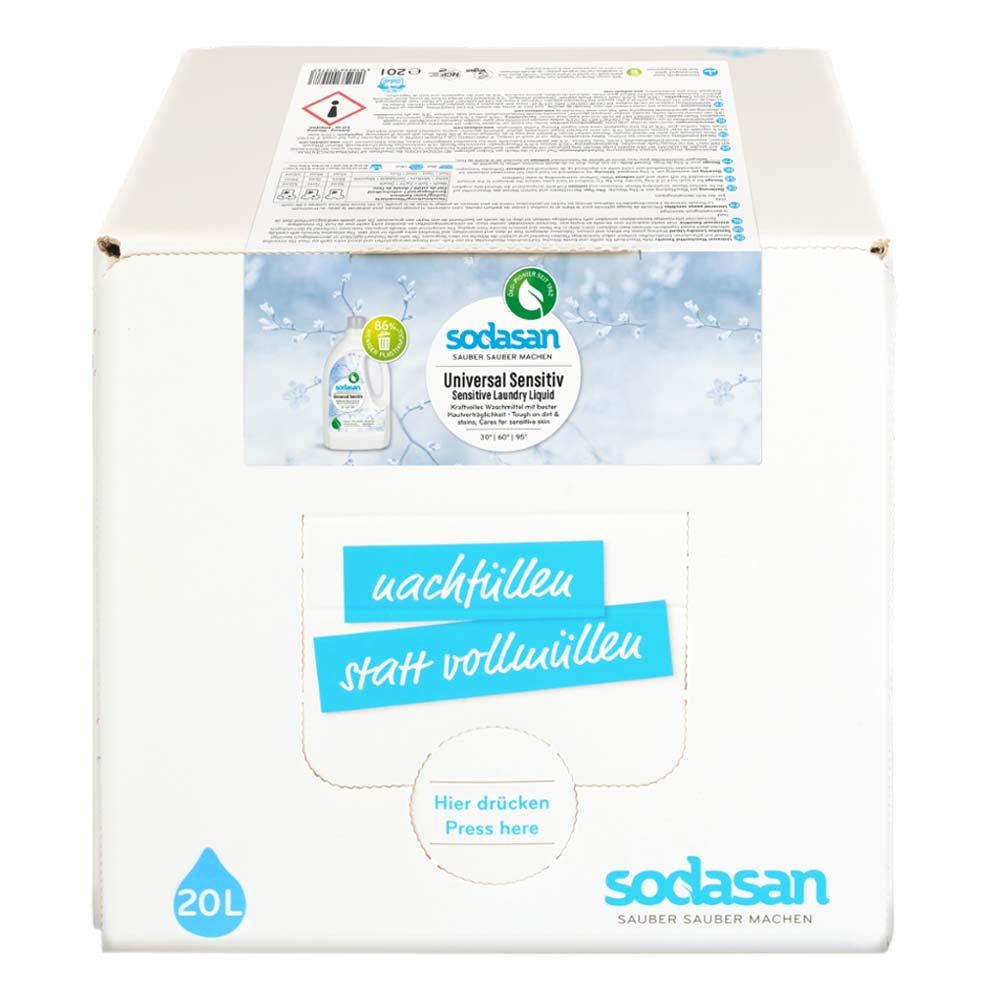 Sodasan Universal Waschmittel flüssig - Sensitive 20L Vollwaschmittel