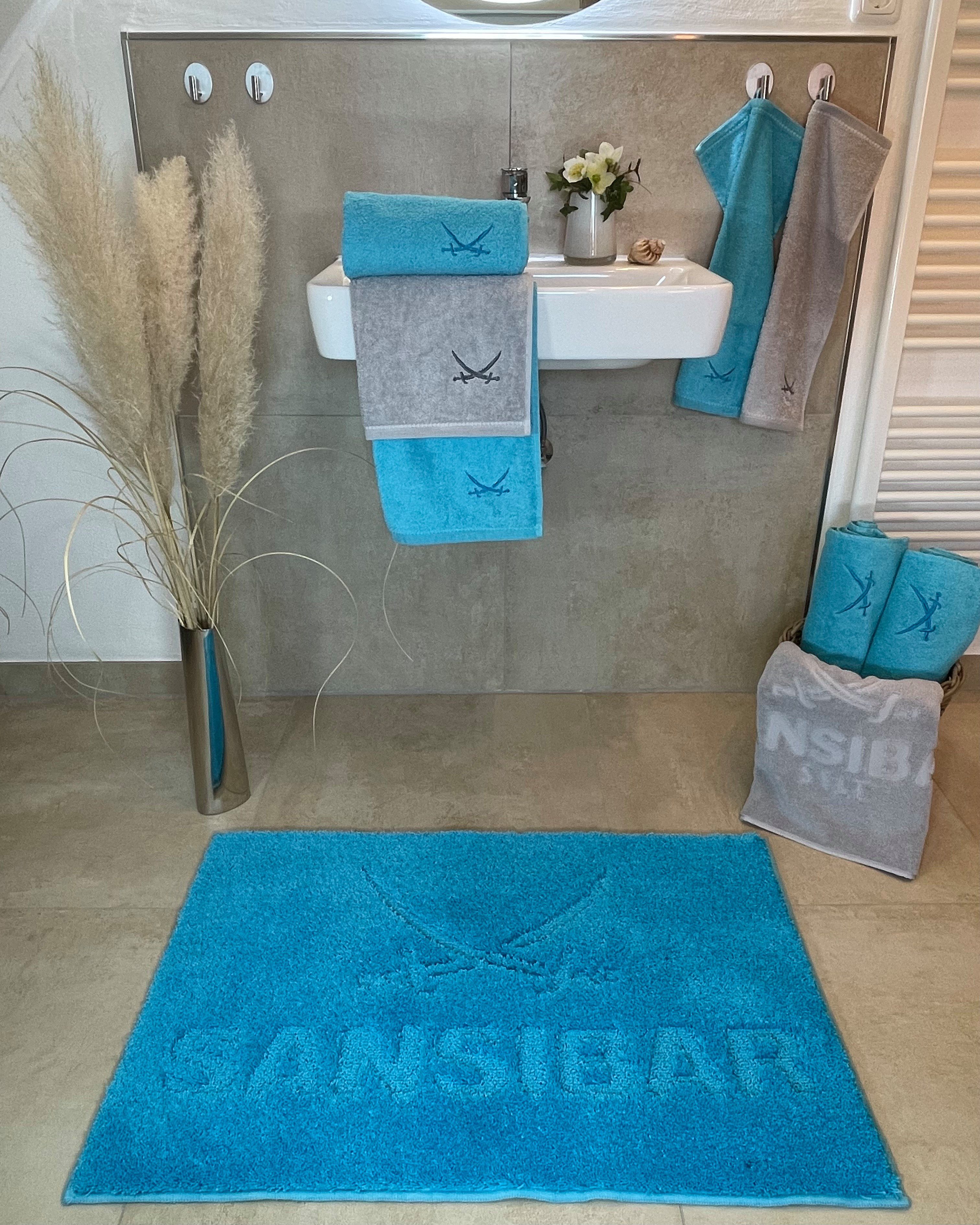 Sansibar Sylt Badematte "Westerland" Badteppich Sansibar, Höhe 22 mm, rutsc günstig online kaufen