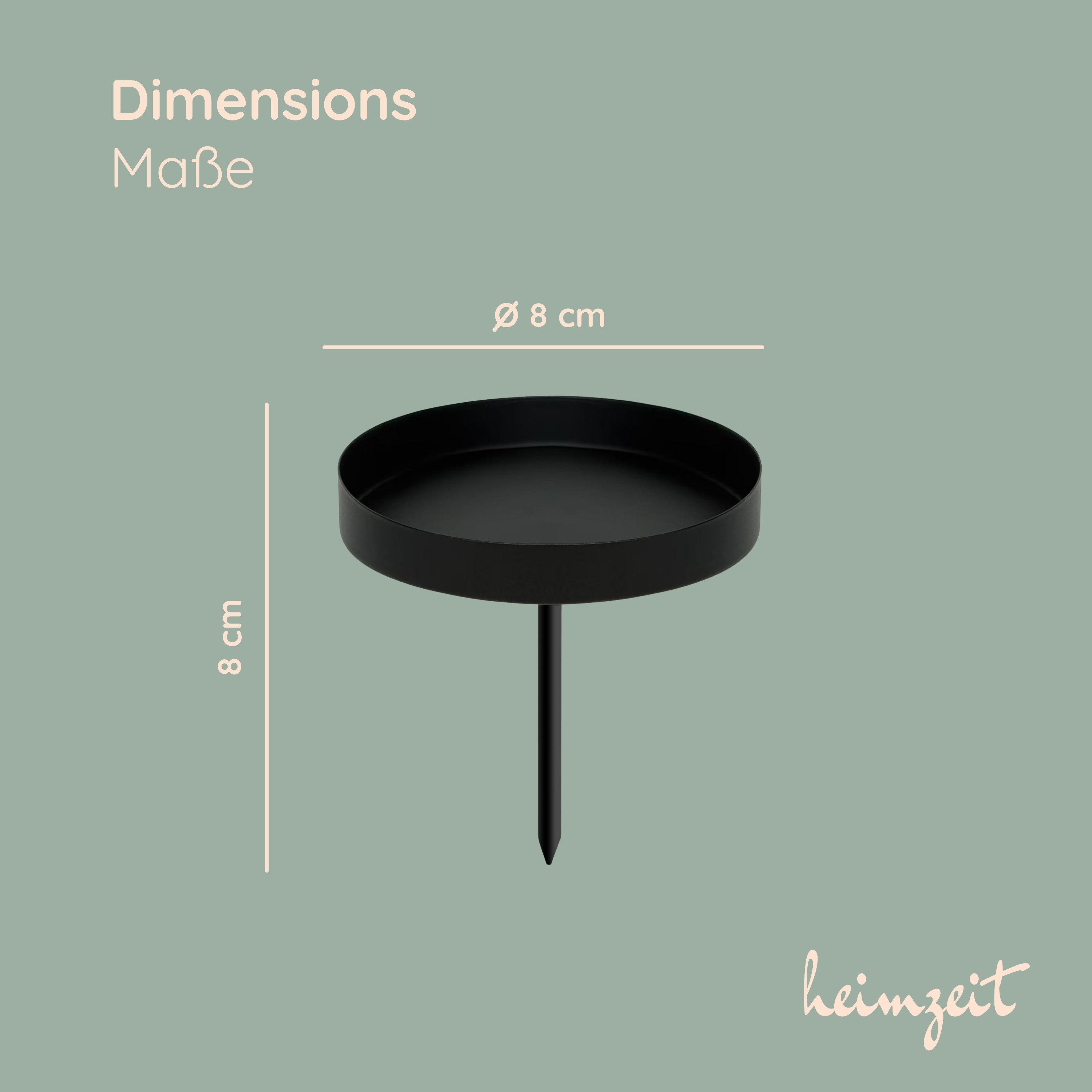heimzeit Tischkerzenhalter Kerzenhalter für Stumpenkerzen bis Ø 80 mm zum S günstig online kaufen
