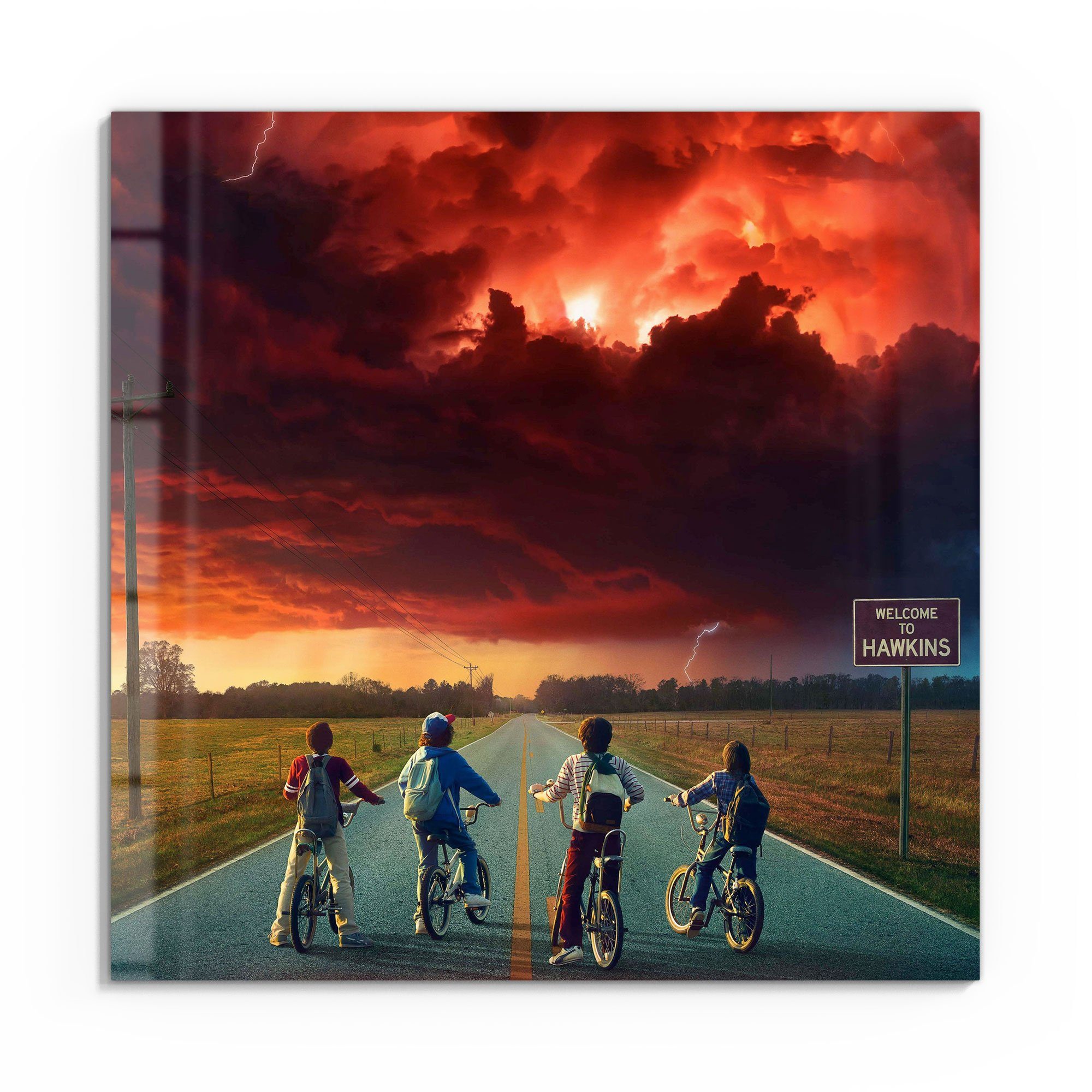 DEQORI Glasbild 'Stranger Things Mystisch', 'Stranger günstig online kaufen