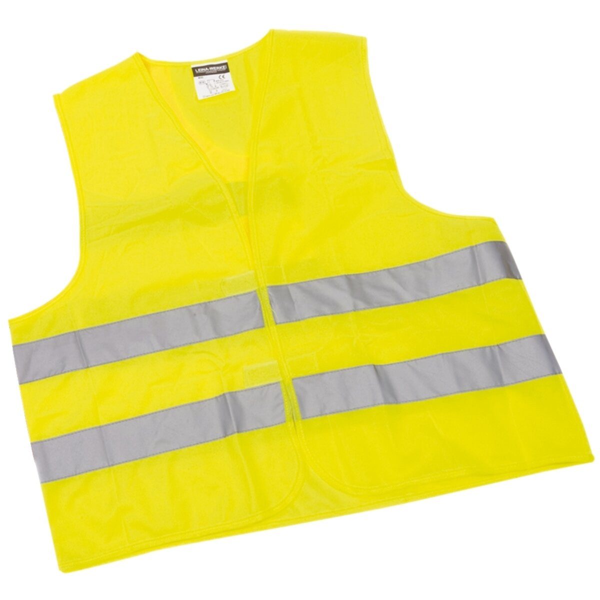 Leina-Werke Nitril-Handschuhe Pannen-Warnwesten - Klettverschluß - gelb.