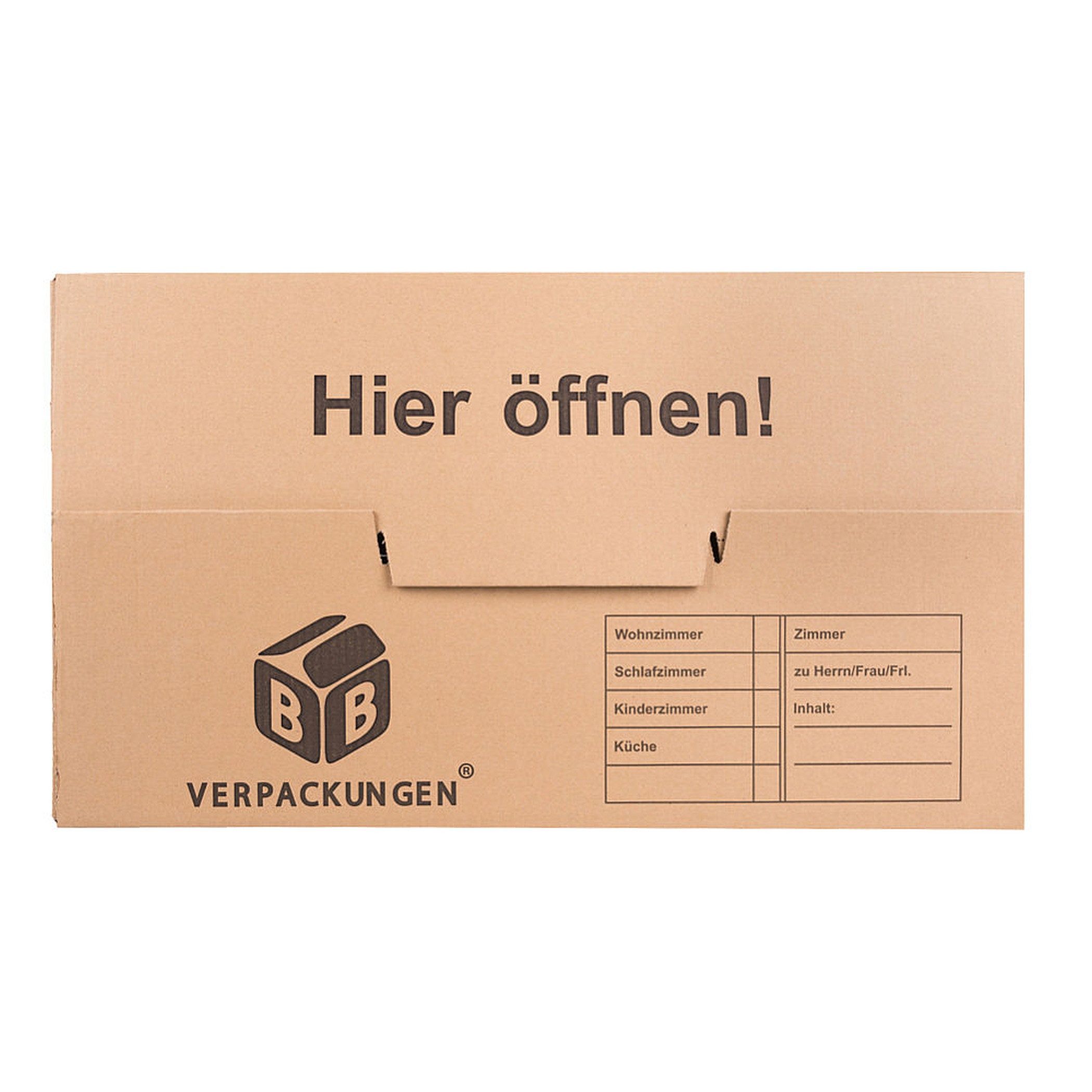 BB-Verpackungen Umzugskarton Spedition XXL, 2-wellig, 40kg Traglast, 650 mm x 350 mm x 370 mm – Bild 4 von 5