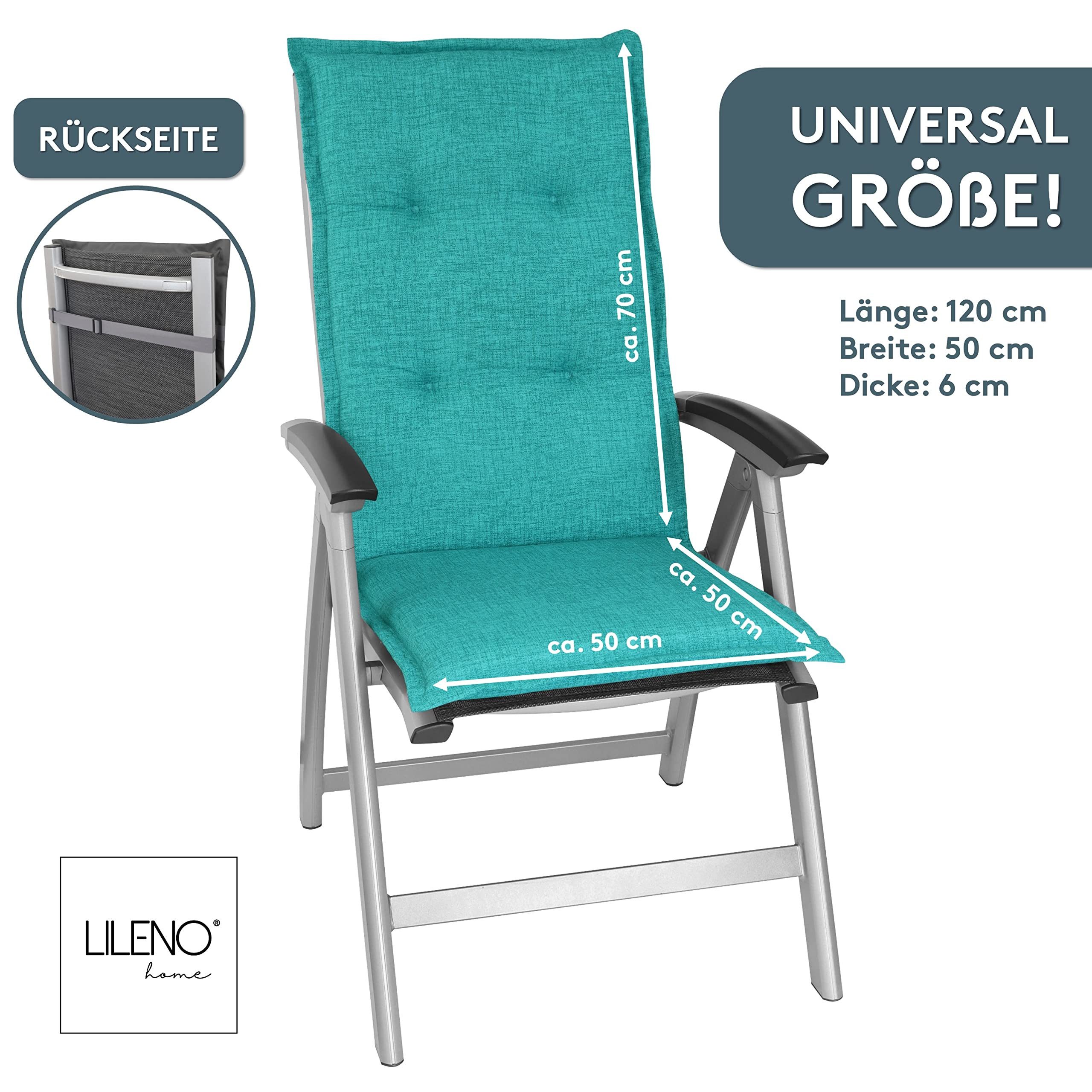 LILENO HOME Hochlehnerauflage Gartenstuhl Auflage, bequeme günstig online kaufen