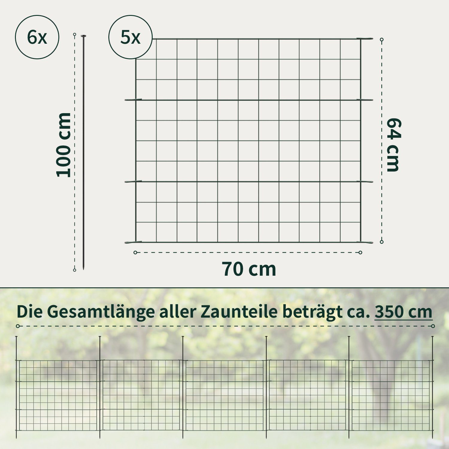 VERDOBA Zaun Teichzaun Gartenzaun Hundezaun - günstig online kaufen