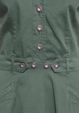 QueenKerosin Blusenkleid (1-tlg) im 50's Workwear Stil