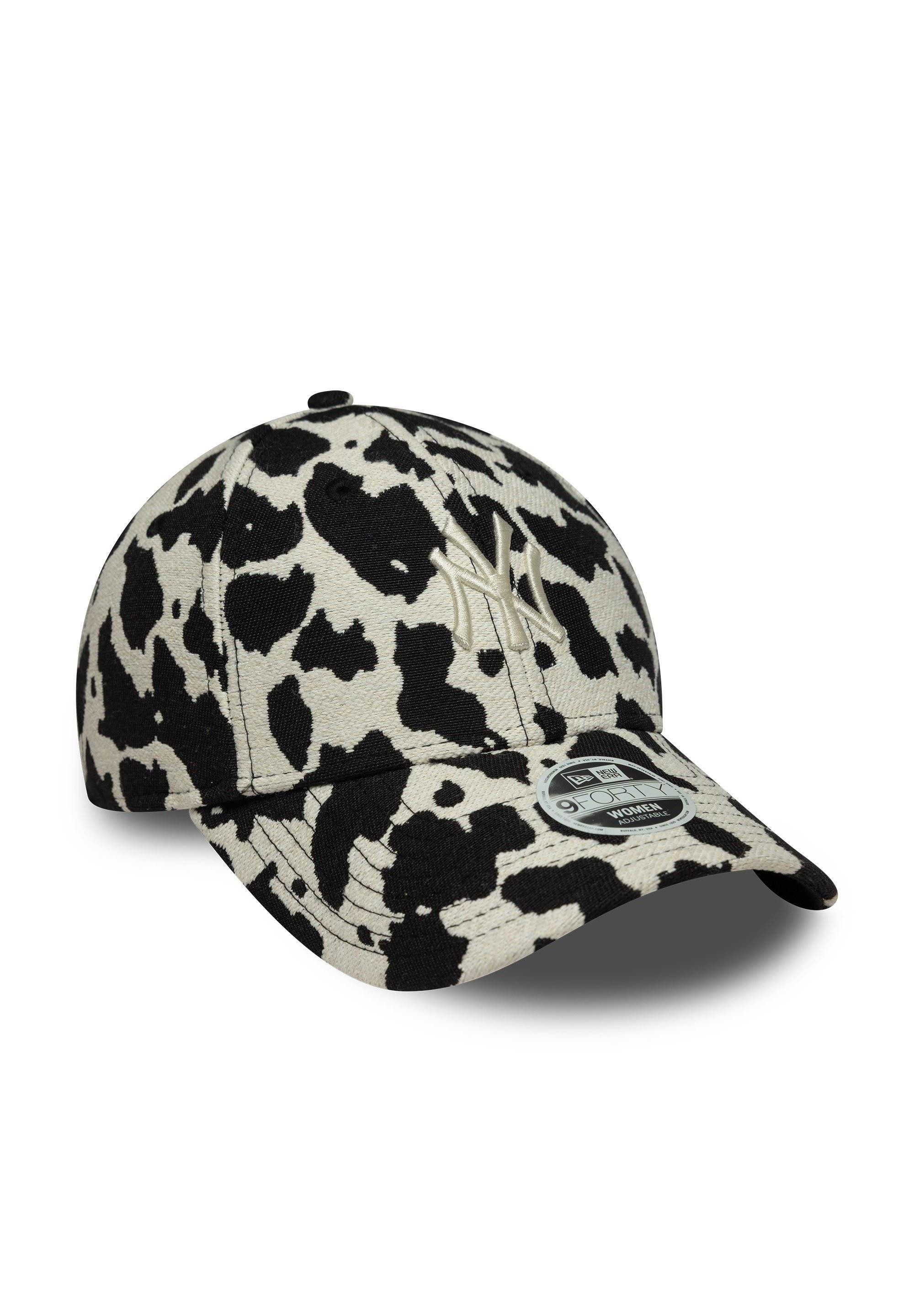 New Era Baseball Cap New York Yankees New Era MLB Cow Midi 9Forty Women Cap Weiß Schwarz (1-St) – Bild 3 von 5