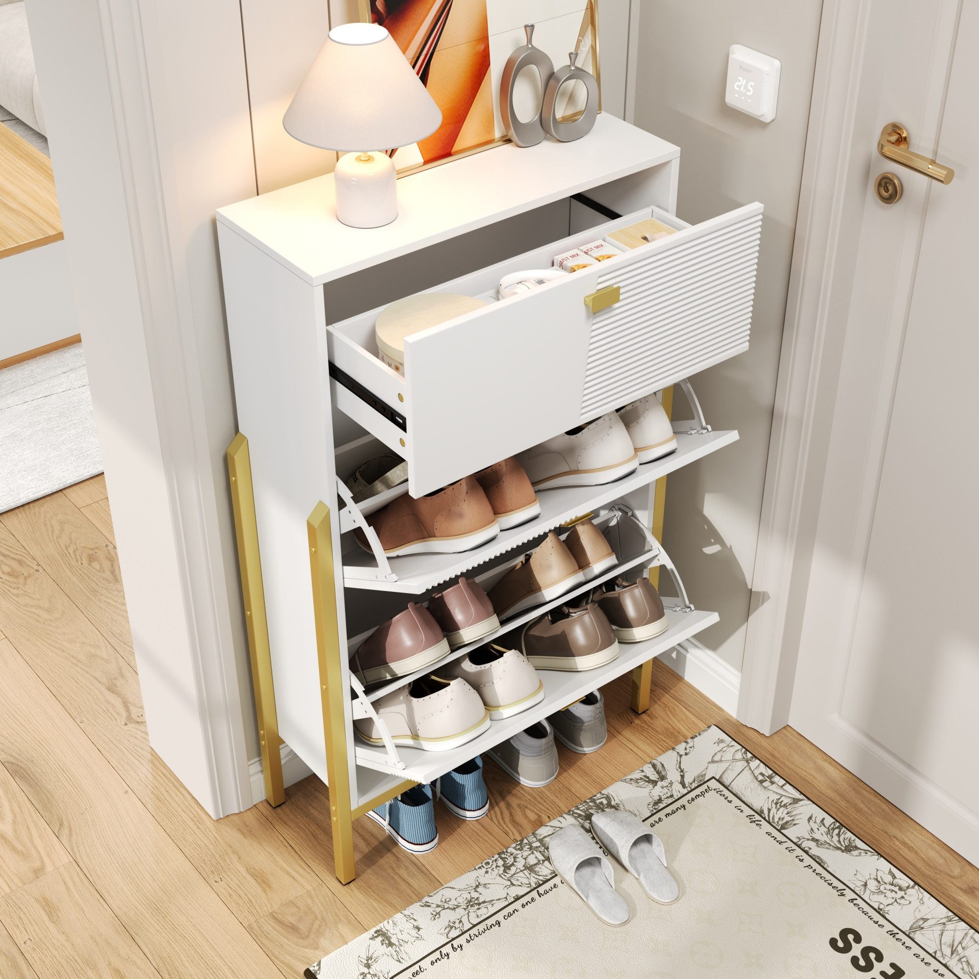 Merax Schuhschrank mit 2 Klapptüren und günstig online kaufen
