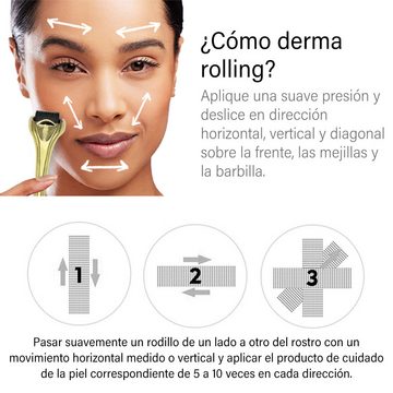 Avisto Gesichtsmassagegerät Massageroller Mikronadel-Roller, Mikronadel für Haut