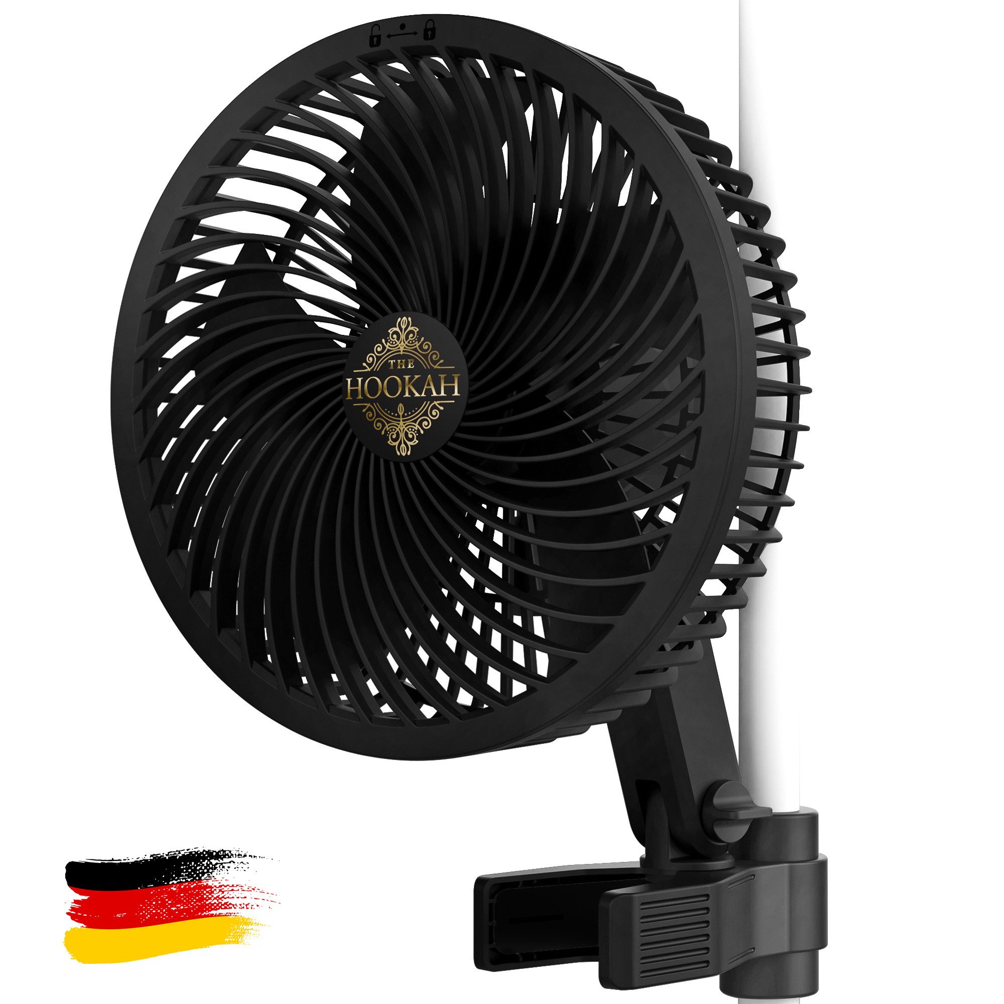 THE HOOKAH Bodenventilator GROW JET PRO EC-Motor 8W Ventilator Oszillierend Growzelt Zelt Growbox