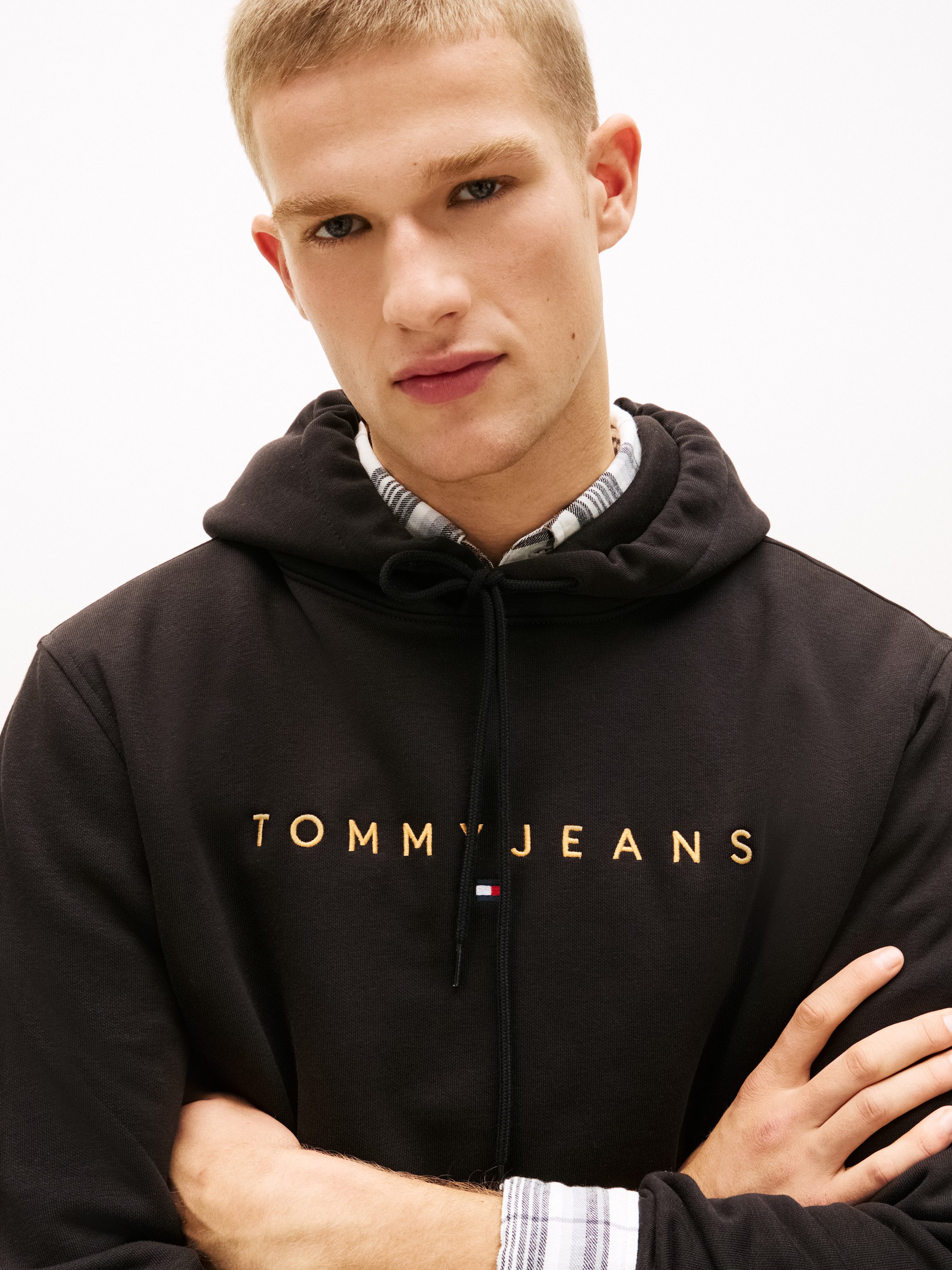 Tommy Jeans Hoodie TJM REG LINEAR LOGO HOODIE EXT mit Logo-Stickerei günstig online kaufen