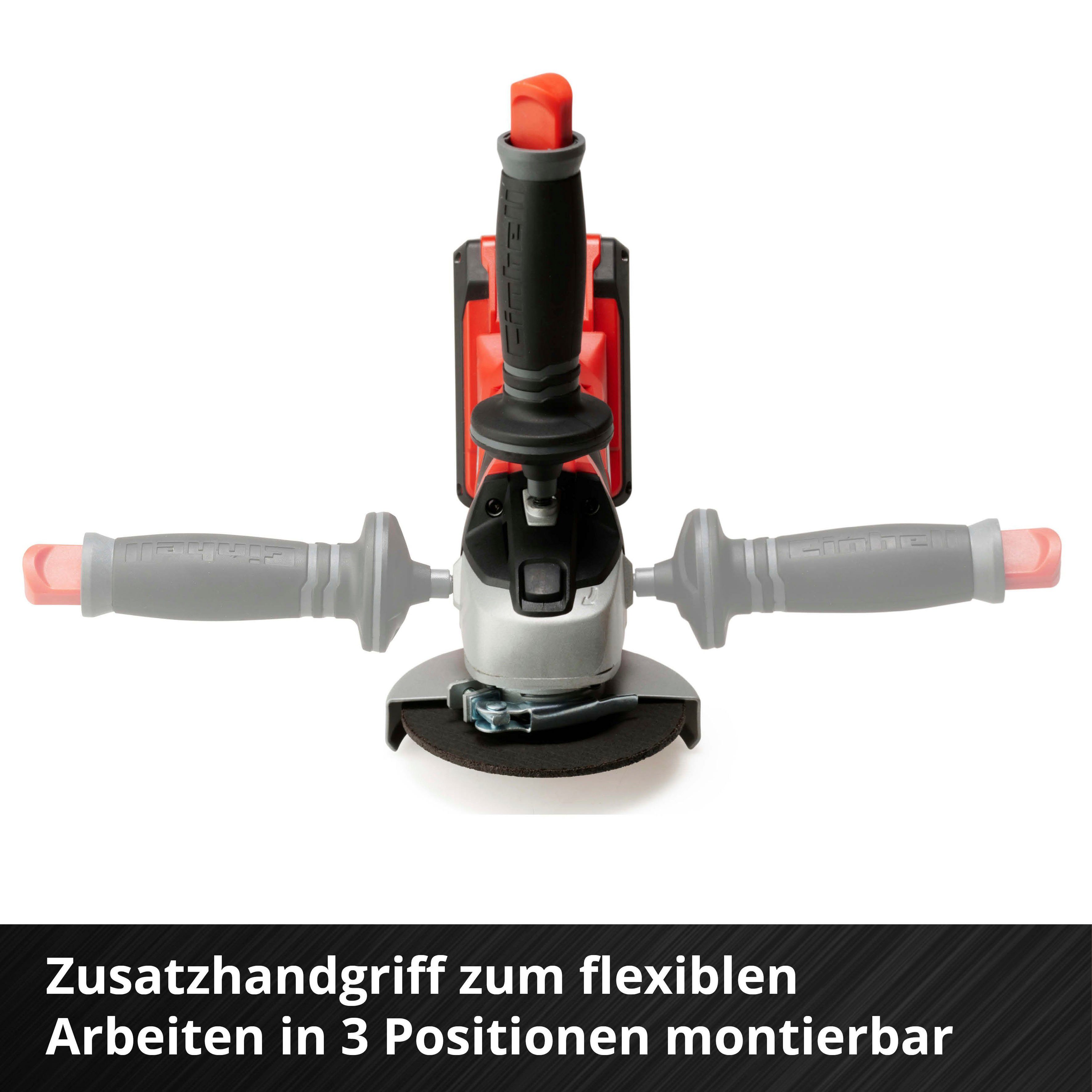 Einhell Akku-Winkelschleifer TE-AG 18 Li-Solo, max. 8500 U/min, Power X-Change, 115 mm, 18 V, ohne Akku