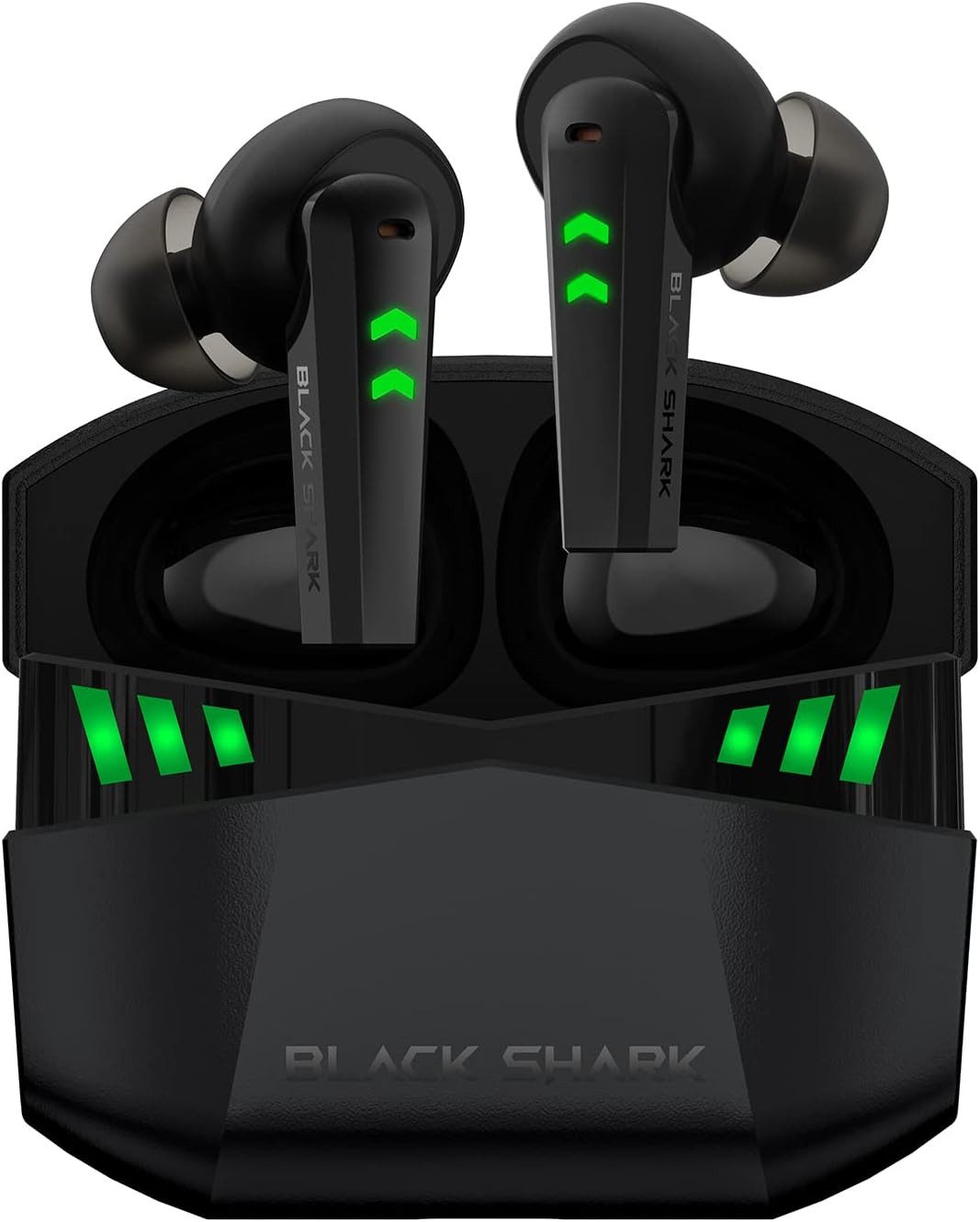 Black Shark Bluetooth 5.2 Kabellos mit 35ms Extrem Geringer Latenz IPX5Wasserdicht In-Ear-Kopfhörer (Kommuniziere kristallklar mit 4 ultraklaren Mikrofonen für präzise Sprachübertragung, mit Premium-Sound, Bluetooth 5.2, 10-mm-Treiber, 4 Hyperclear Mics)