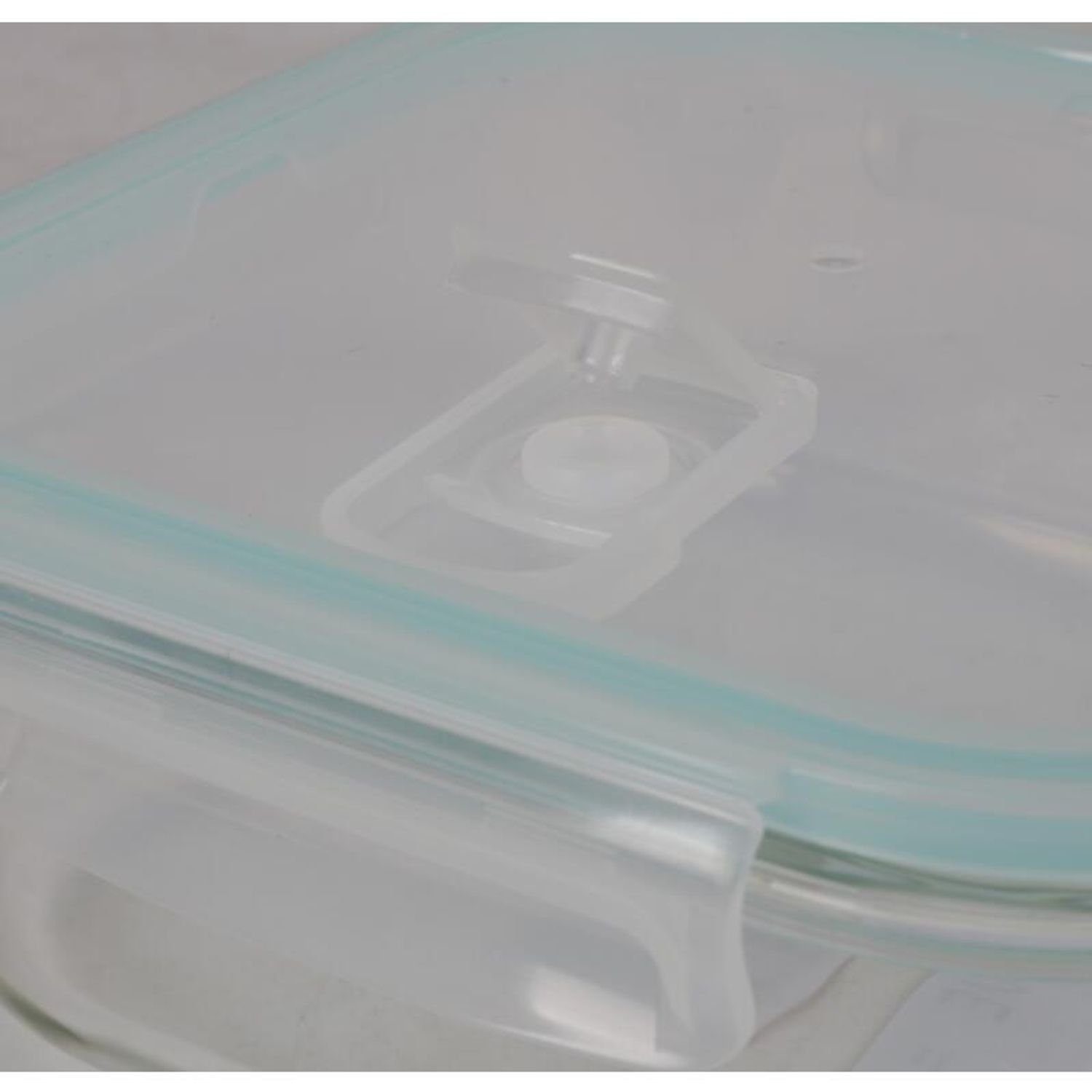 BURI Vorratsdose 12 mit Glas Stück 1,2L Deckel Glas-Frischhaltedose Gefäße Boxen Dampfve, mit