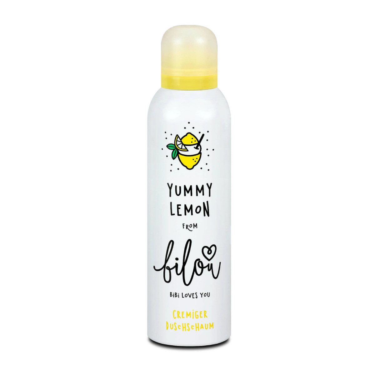 Bilou Duschschaum Cremiger Duschschaum Yummy Lemon 3x200 ml, 3-tlg., 100% Vegan