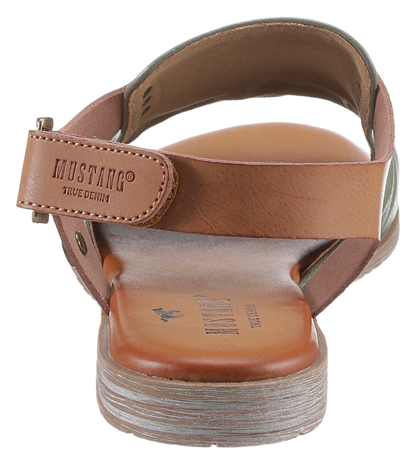 Mustang Shoes Riemchensandale, Sommerschuh, Sandalette, Blockabsatz, günstig online kaufen